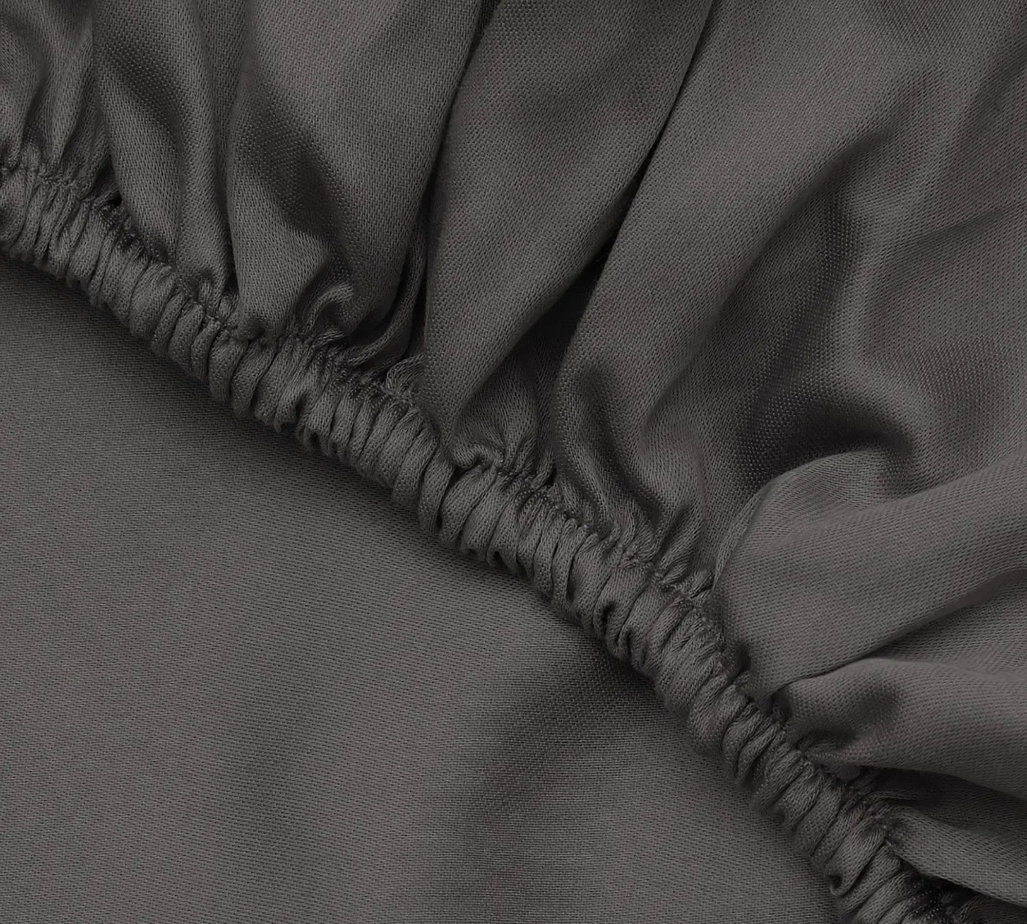 Fitted sheet cotton anthracite 100cm x 200cm