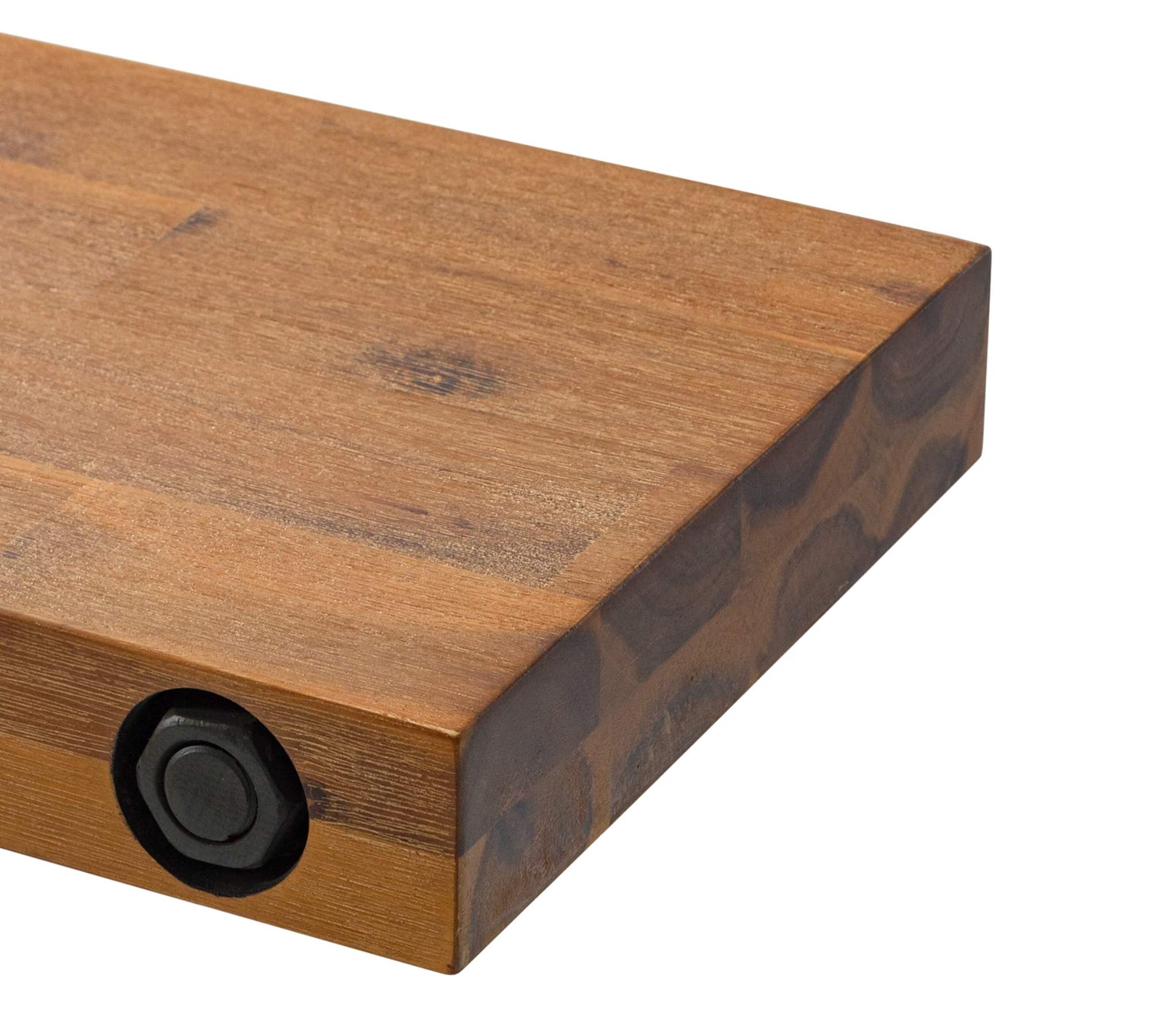 Solid wood acacia wall shelf