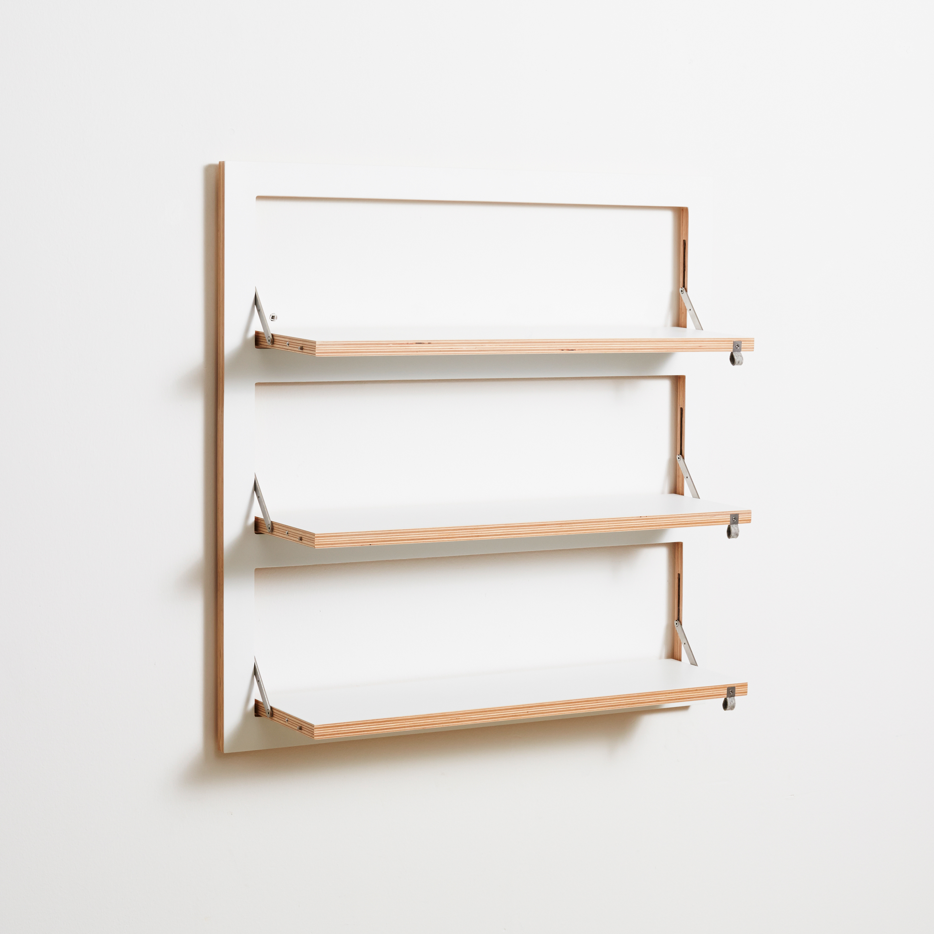 Fläpps Wall Shelf Wood Black 80 x 80cm