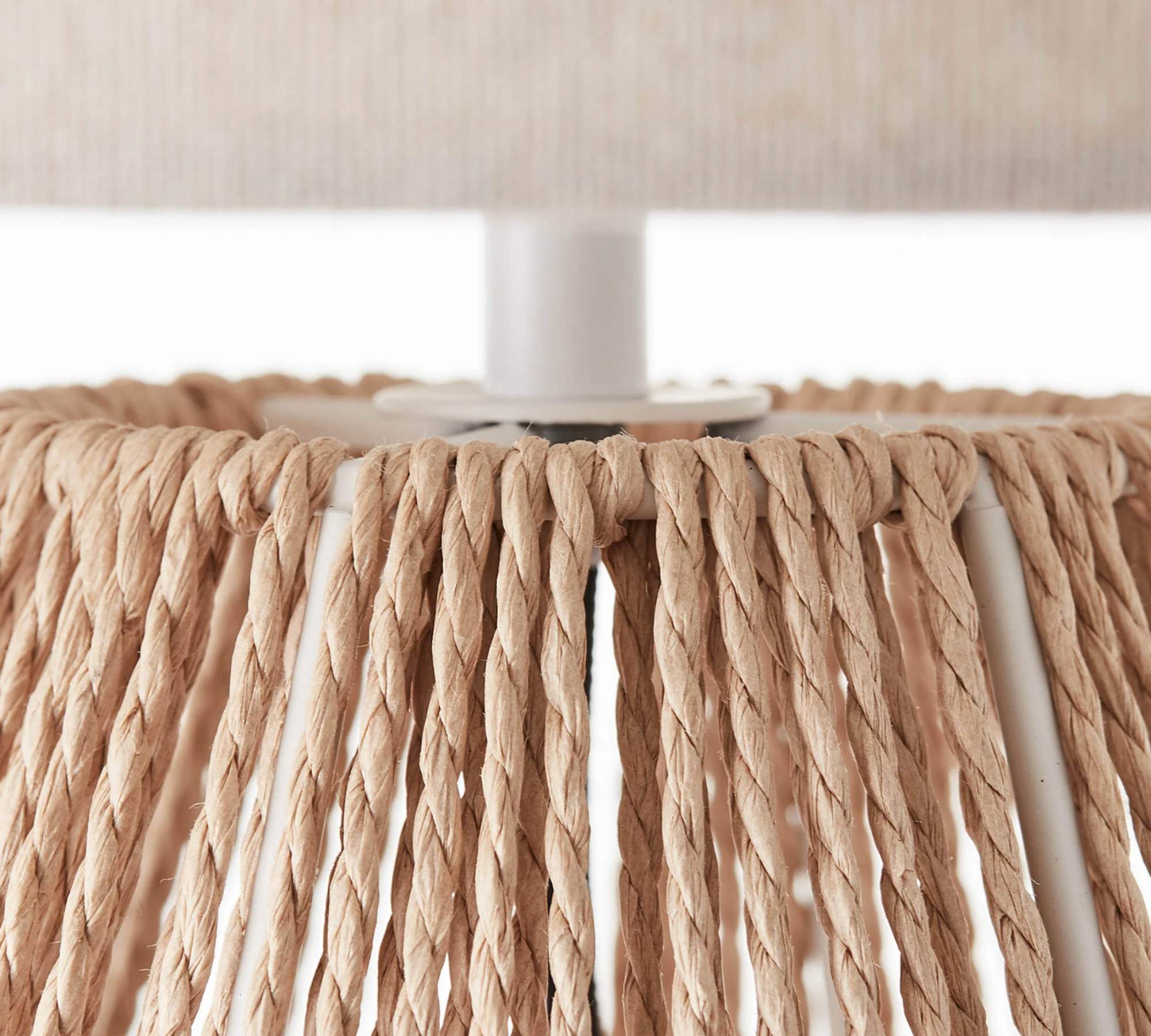 Table lamp 1-bulb Linen Rattan