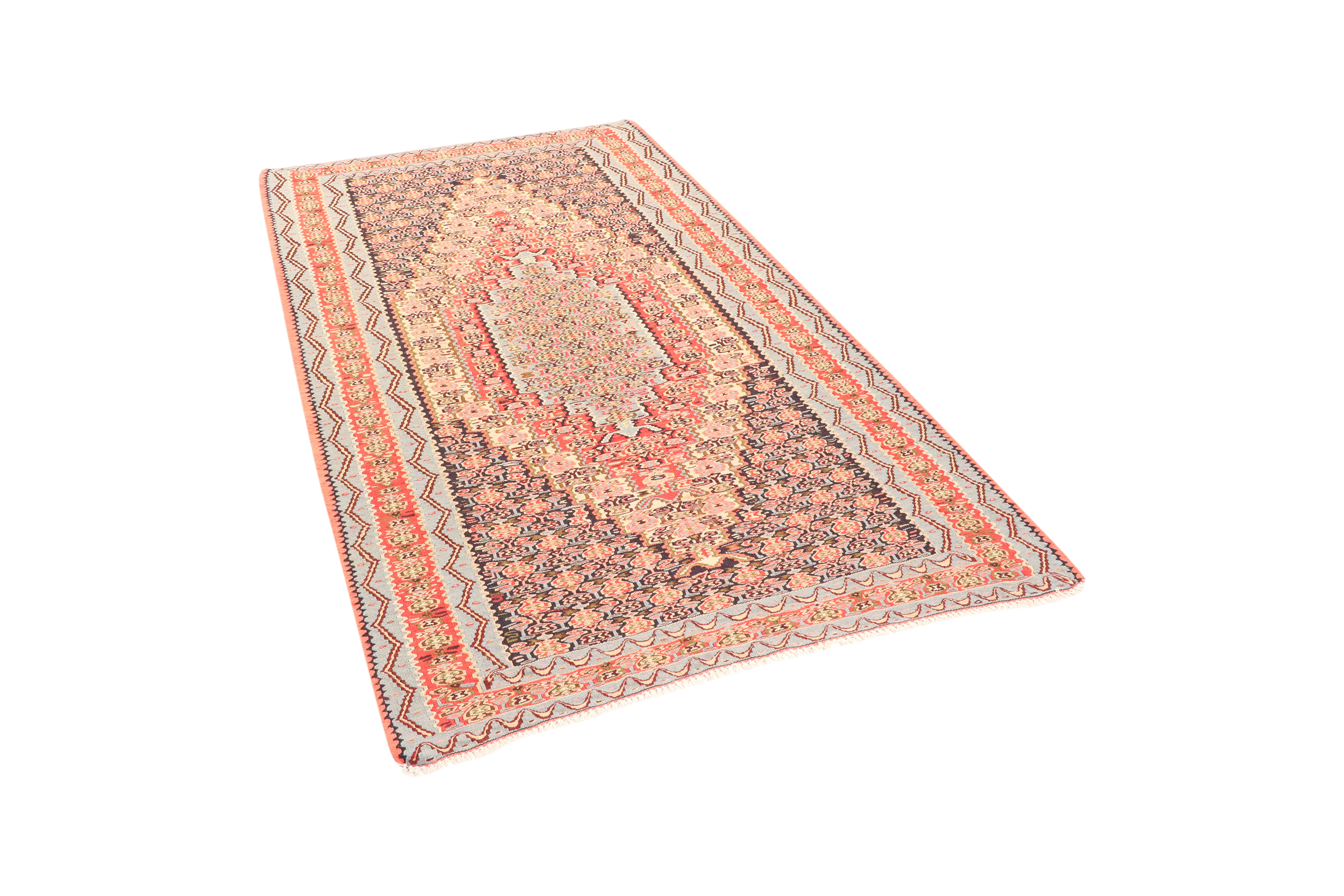 Kelim Senneh 202x113cm Bunt