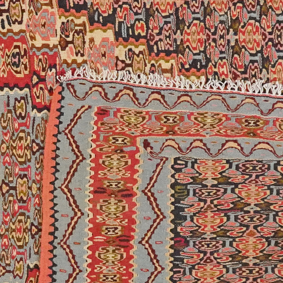 Kelim Senneh 202x113cm Bunt