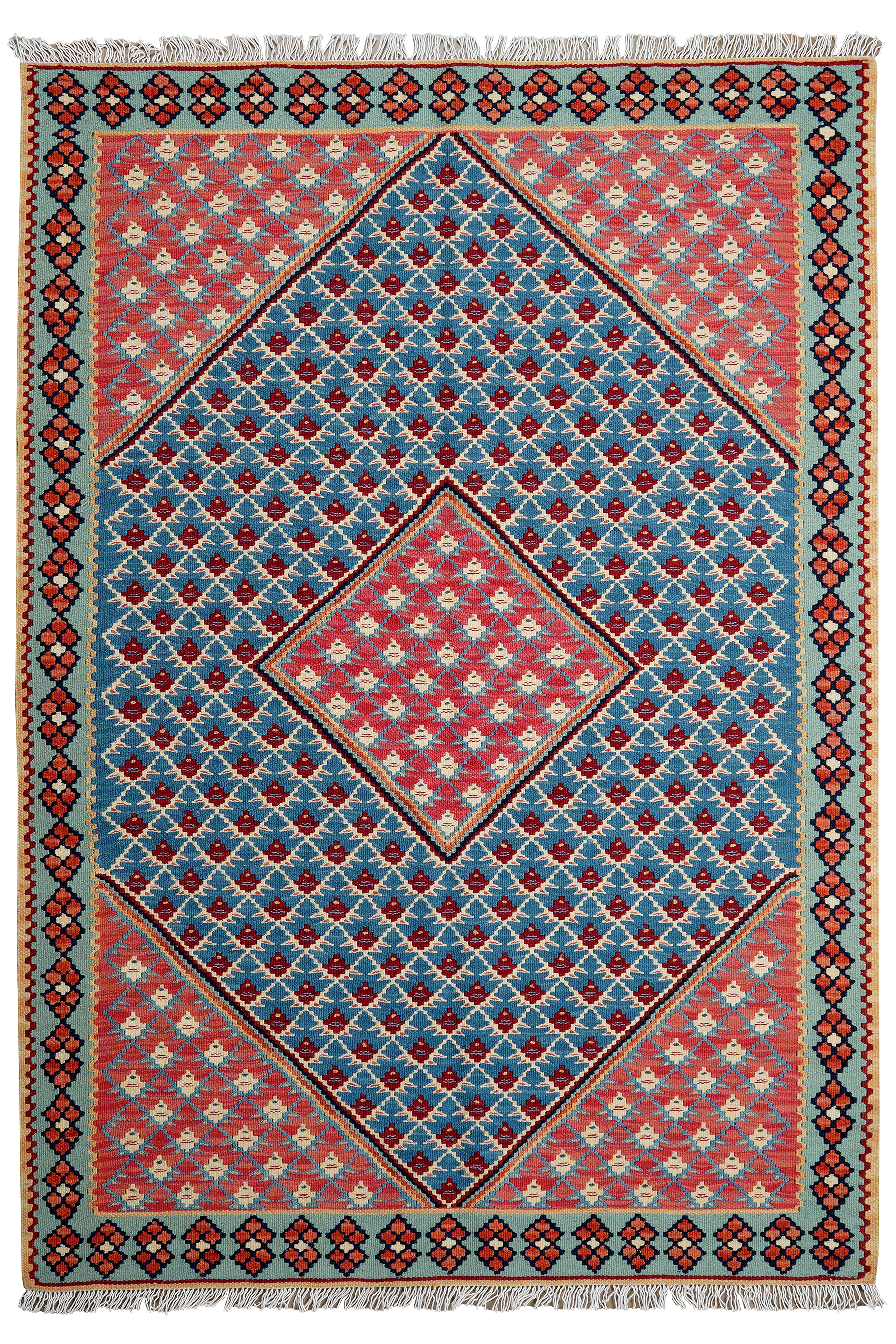 Kelim Senneh 156x107cm Multicolore