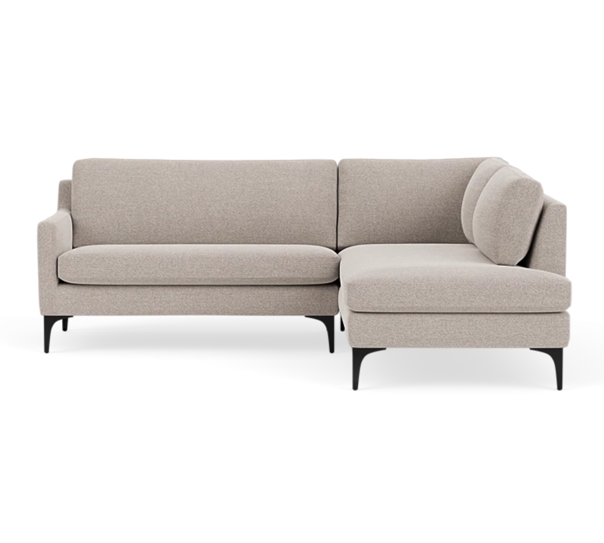 Astha Sofa Chaise Lounge Right Agnes Brown