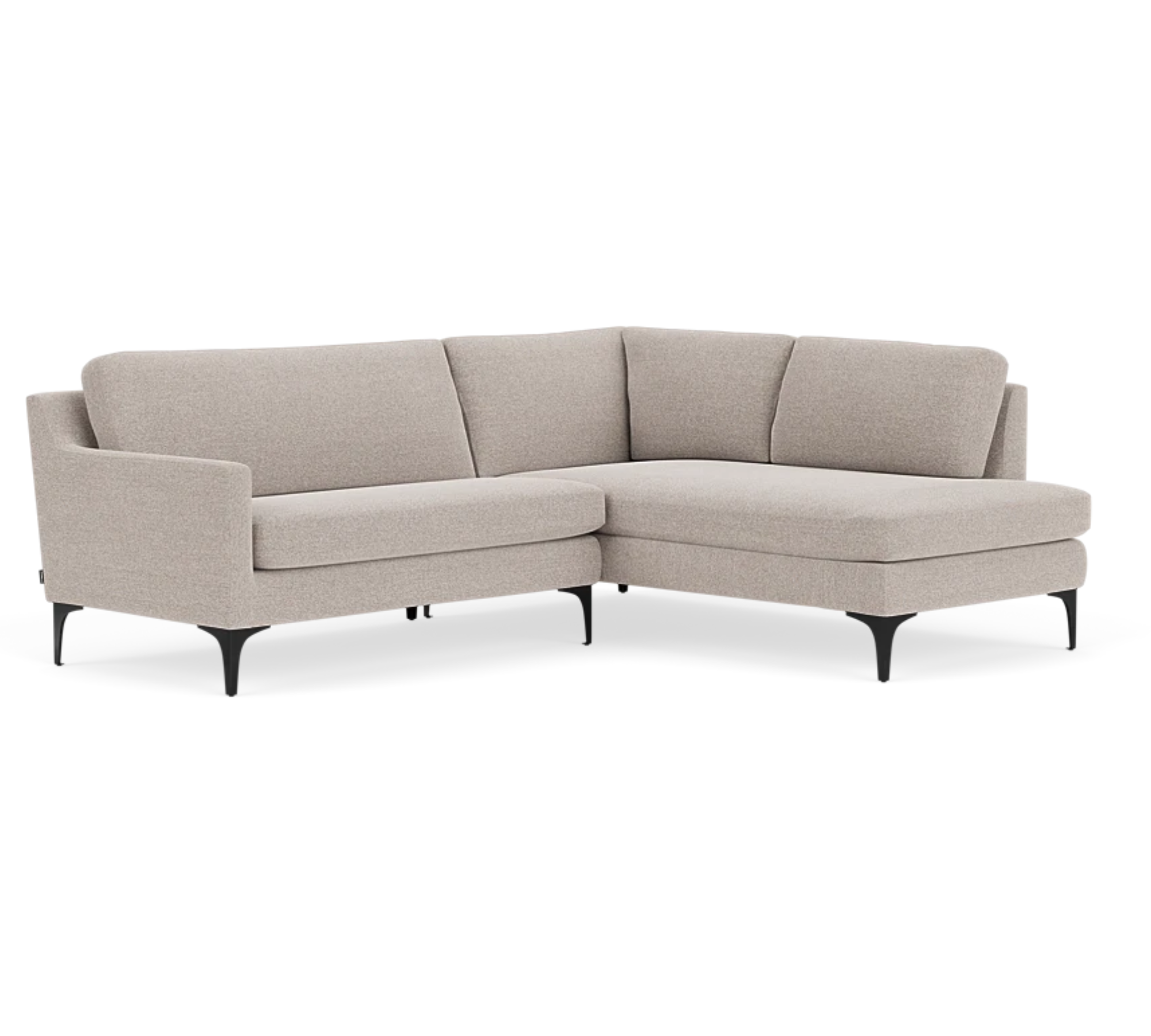 Astha Sofa Chaise Lounge Right Agnes Brown