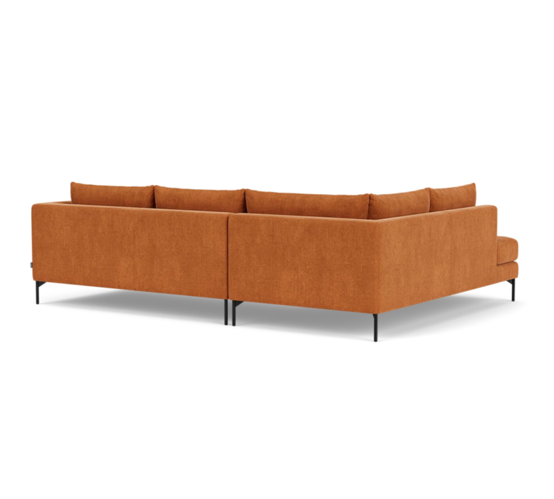 Noa Corner Sofa Chaise Lounge Left Danny Amber