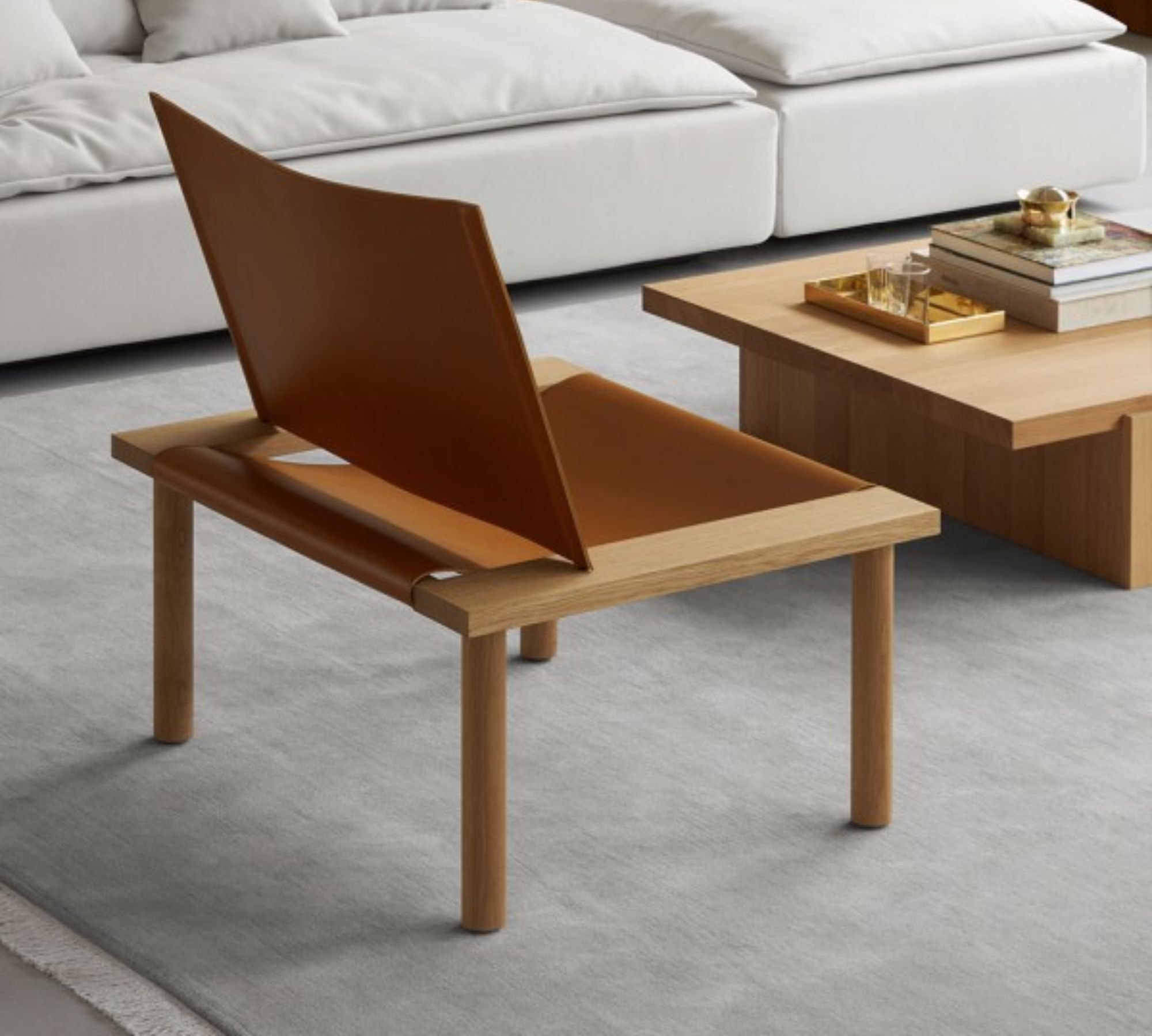Ilma EC06 armchair leather natural