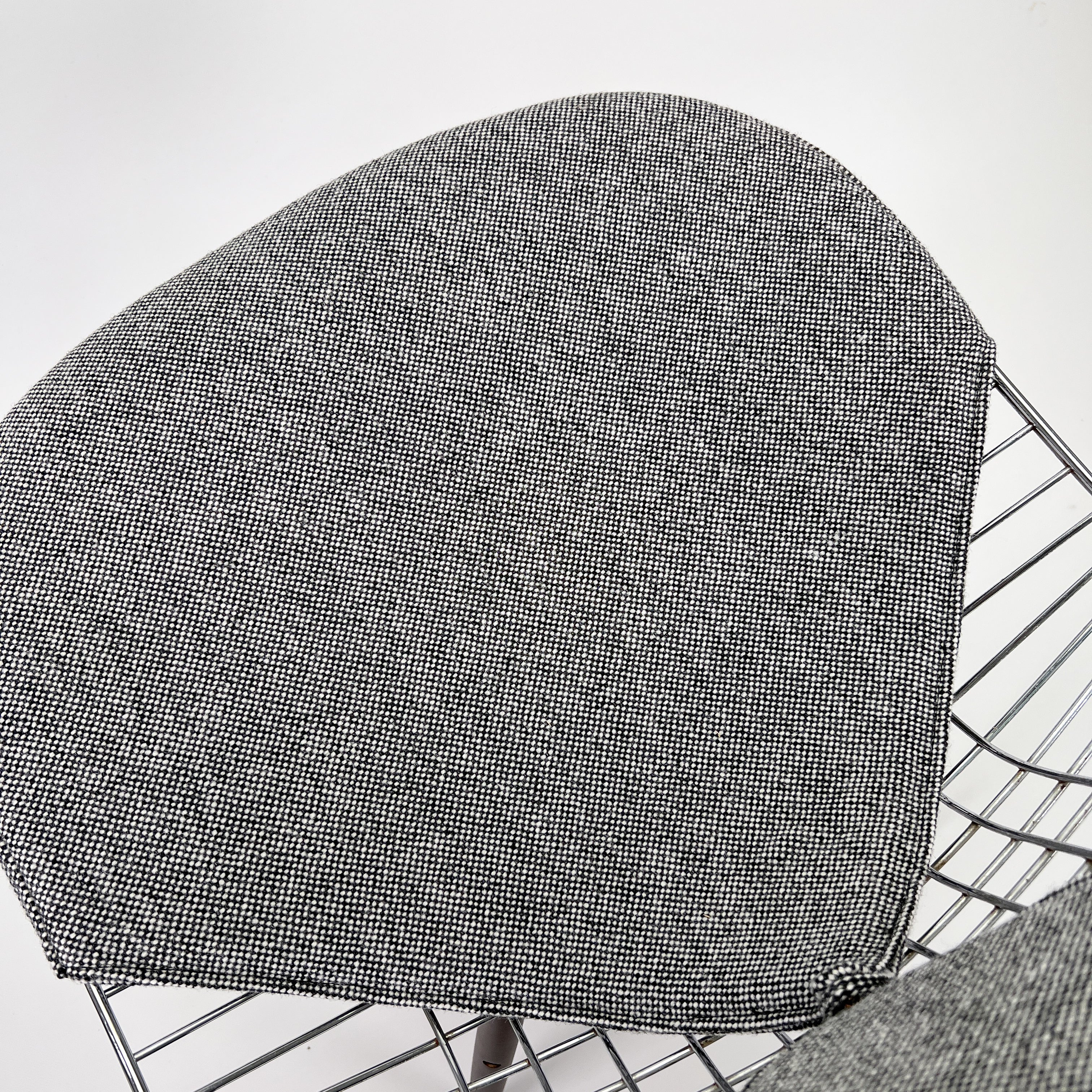 DKR Wire Chair Steel Textile Gray