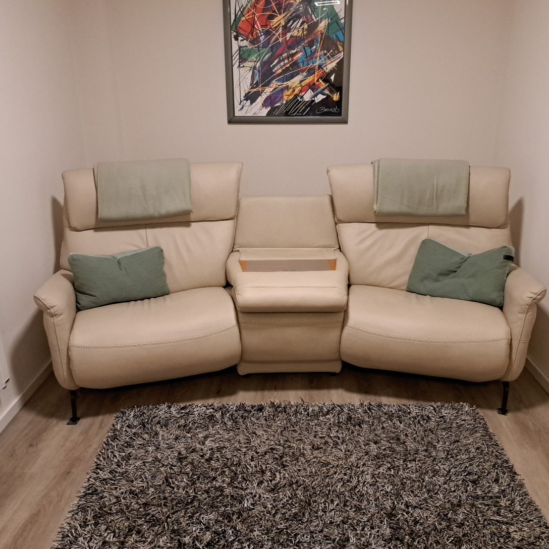 Cosy Relax Sofa 2-Sitzer Leder Creme | Cuoio