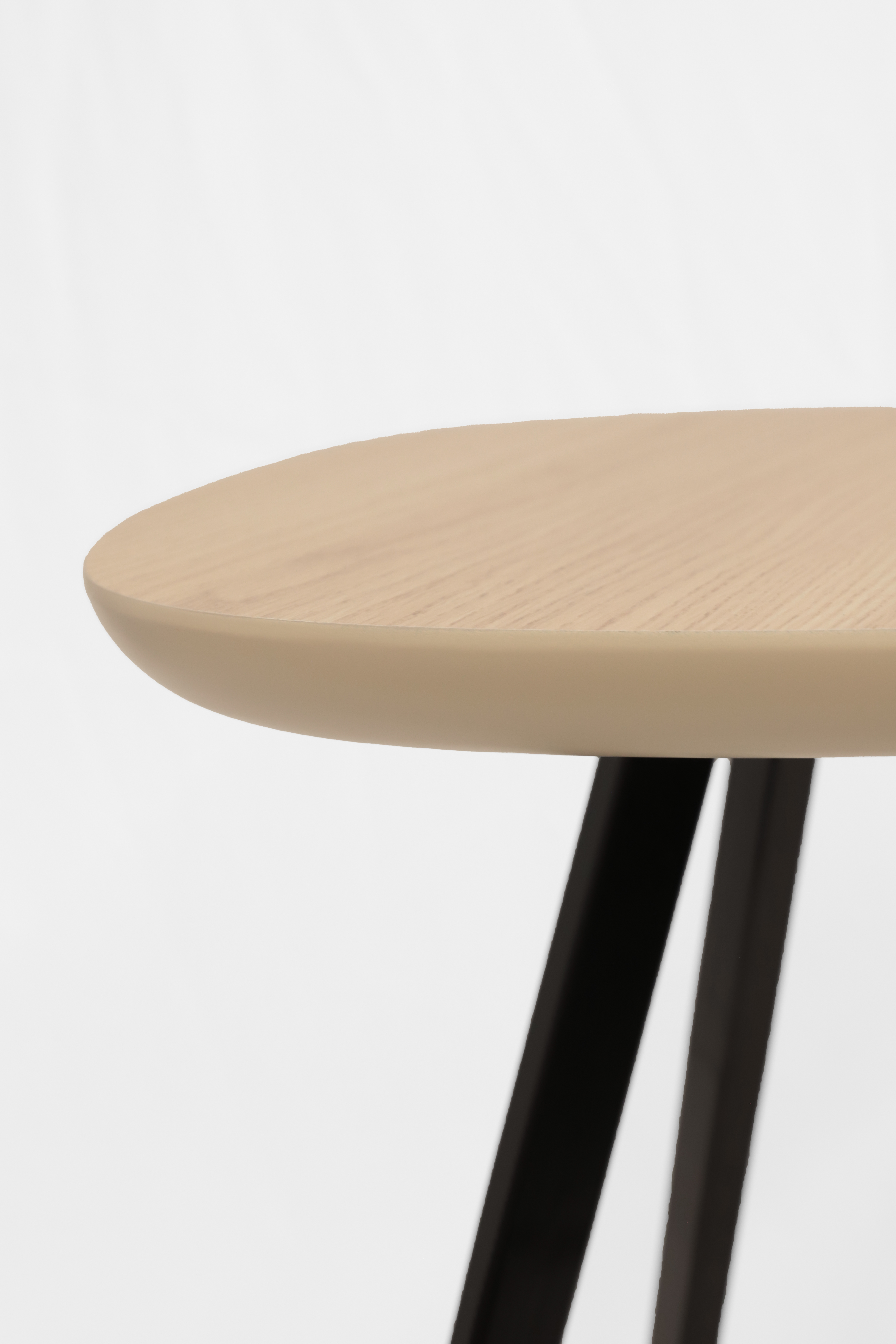 Lulo Side Table Metal Wood Black