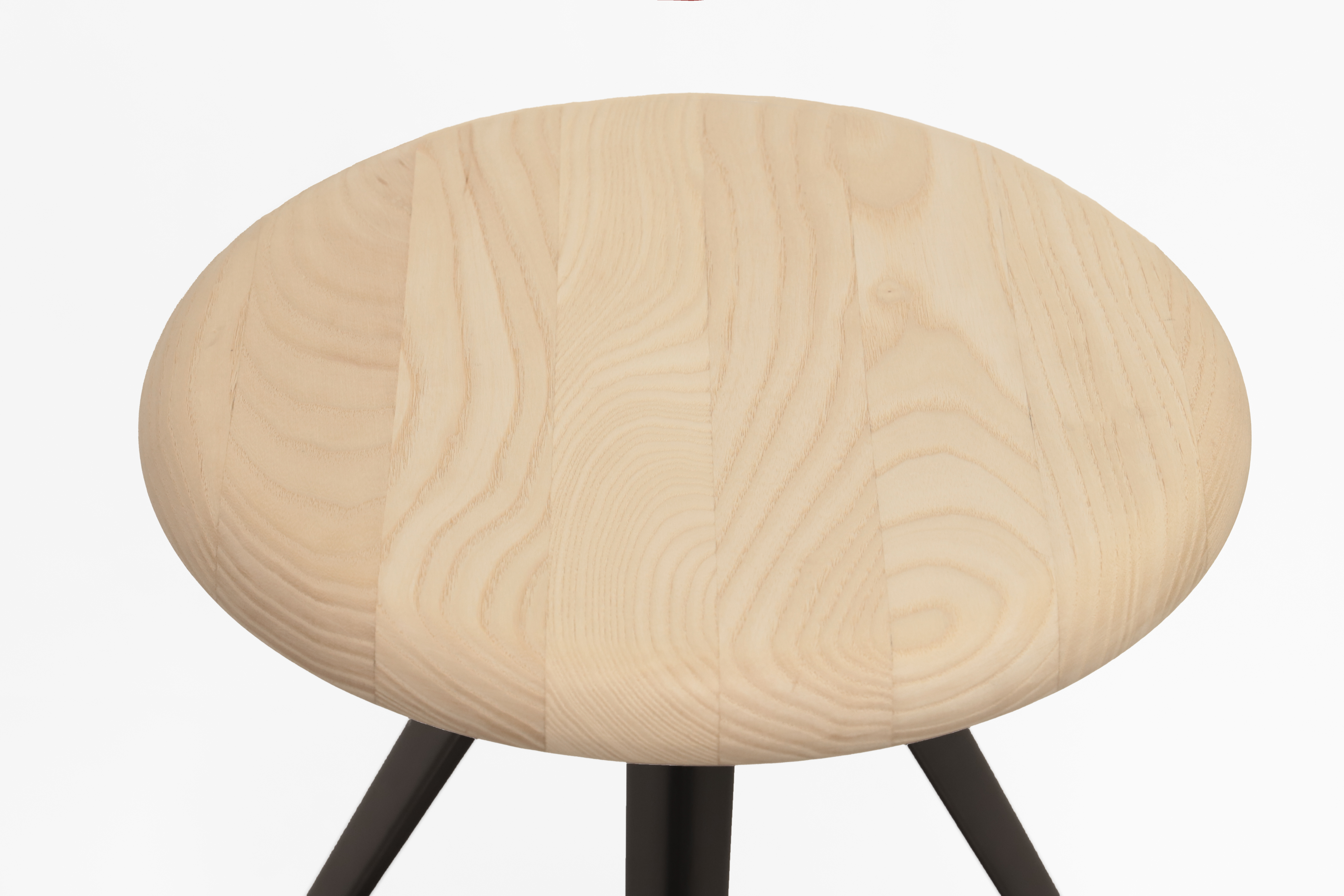 Kuky Basso Neutro Stool Metal Wood Black