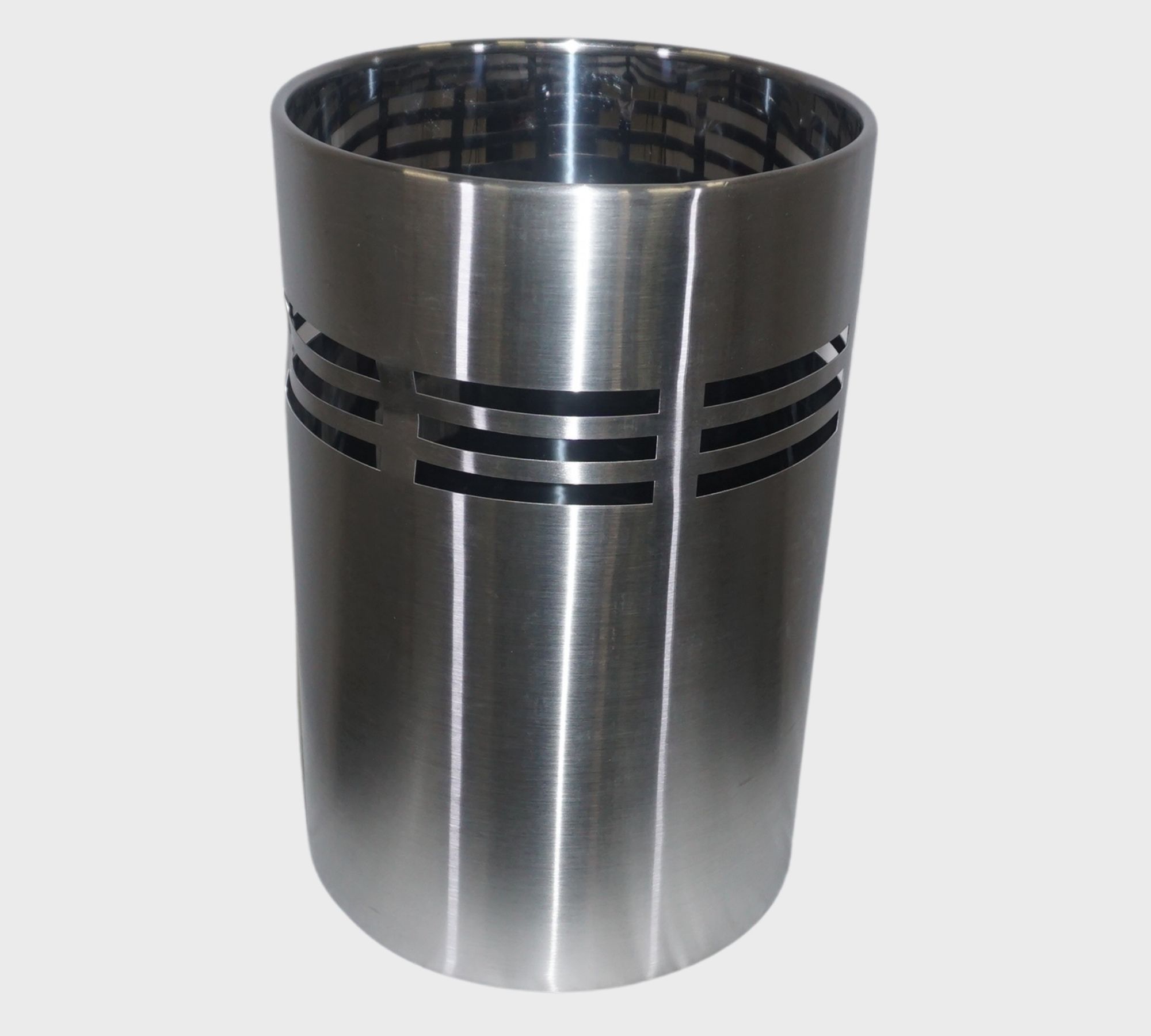 Slice Trash can Stainless Steel Matt Height 38cm 65156