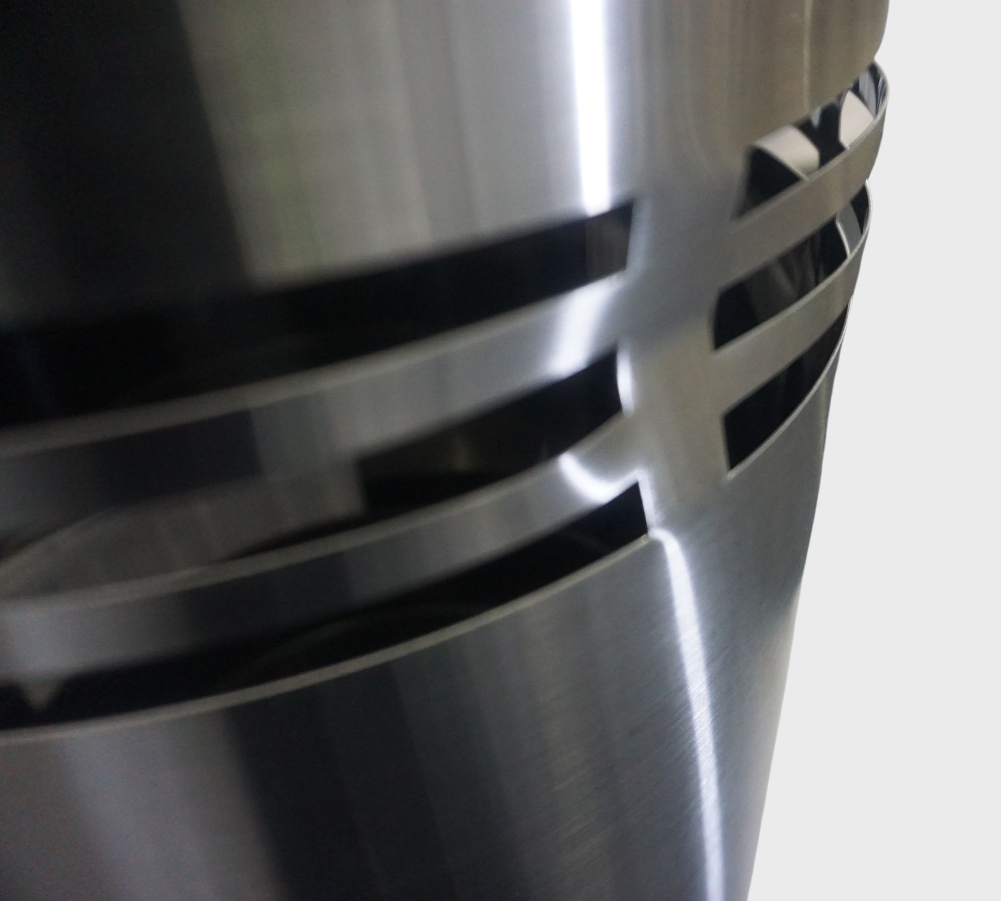 Slice Trash can Stainless Steel Matt Height 38cm 65156