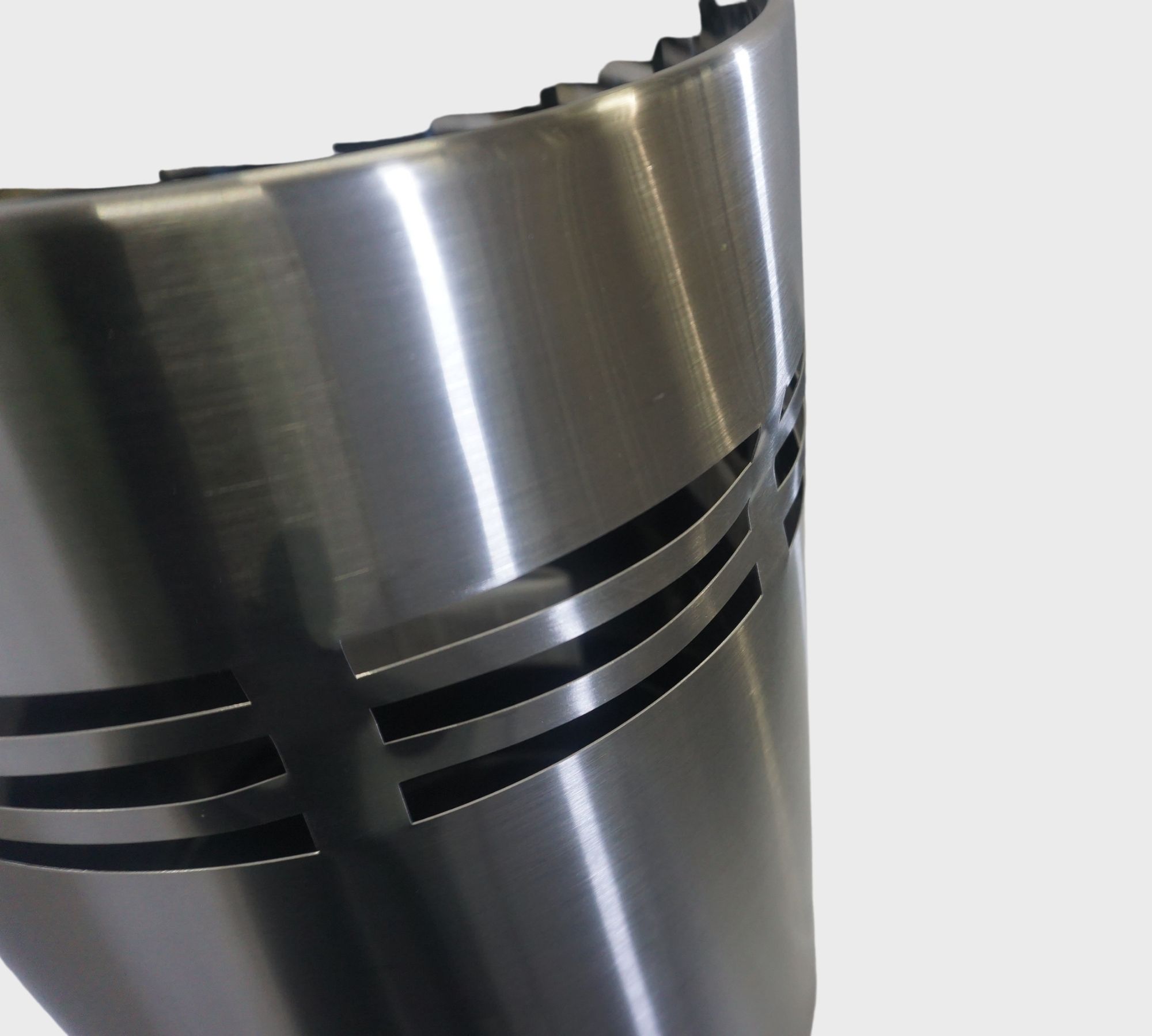 Slice Trash can Stainless Steel Matt Height 38cm 65156