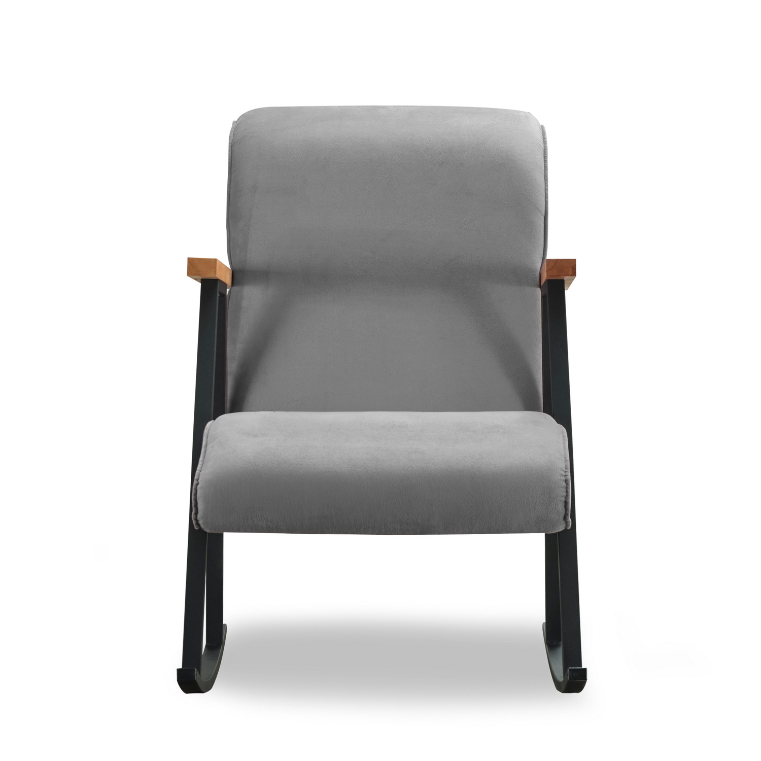 Yoka Schaukelstuhl Textil Grau