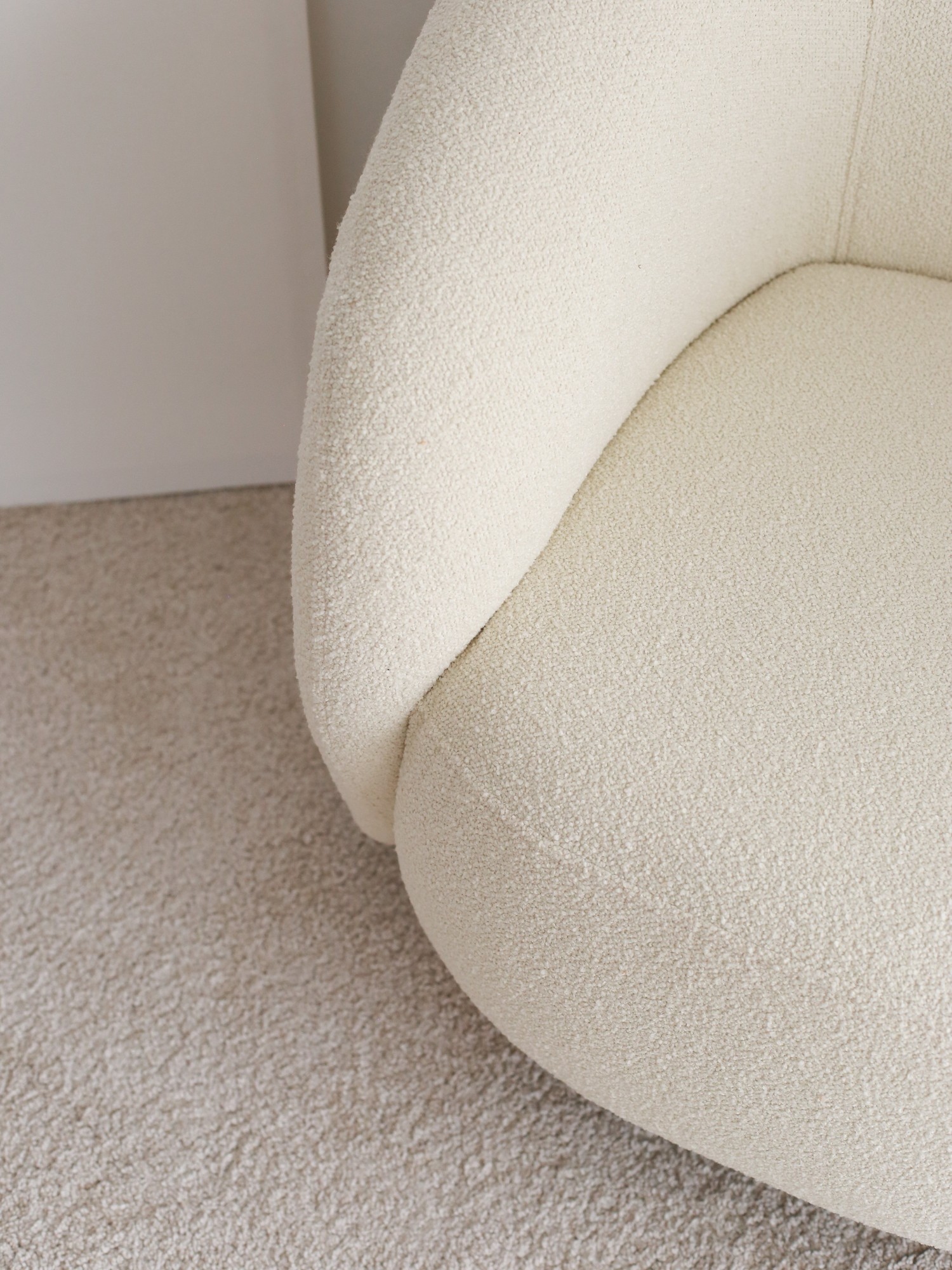 Slon Sessel Textile Weiß