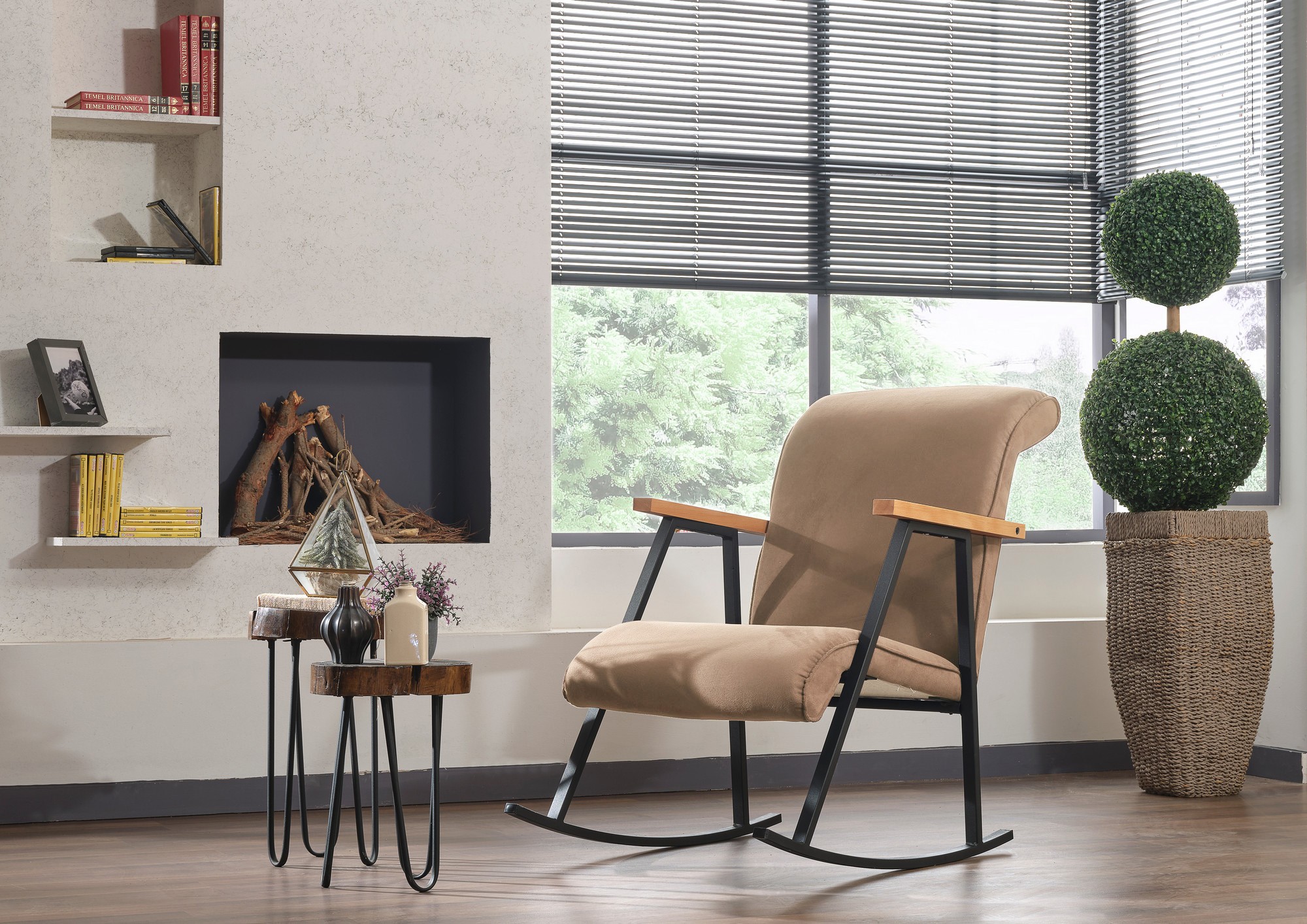 Yoka armchair Light brown