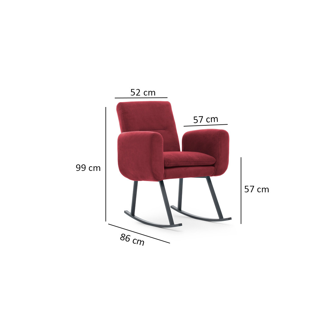 This armchair Chestnut Brown