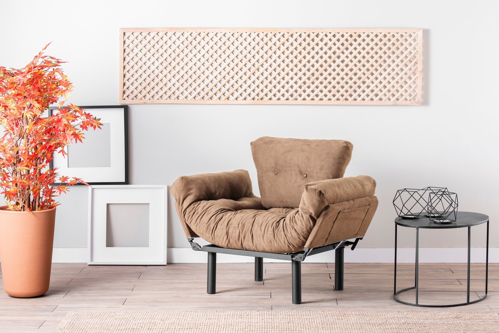 Nitta Armchair Light Brown