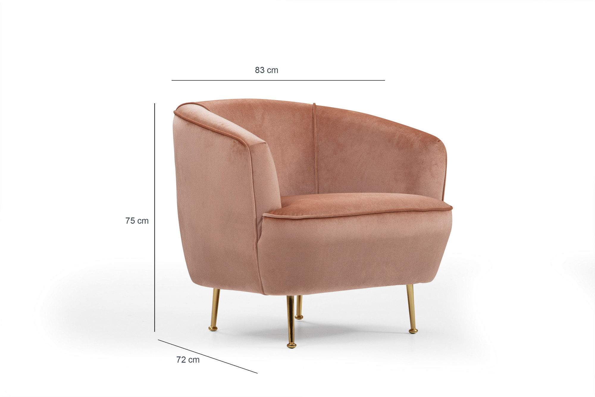 Piccoli Bony Armchair Pink