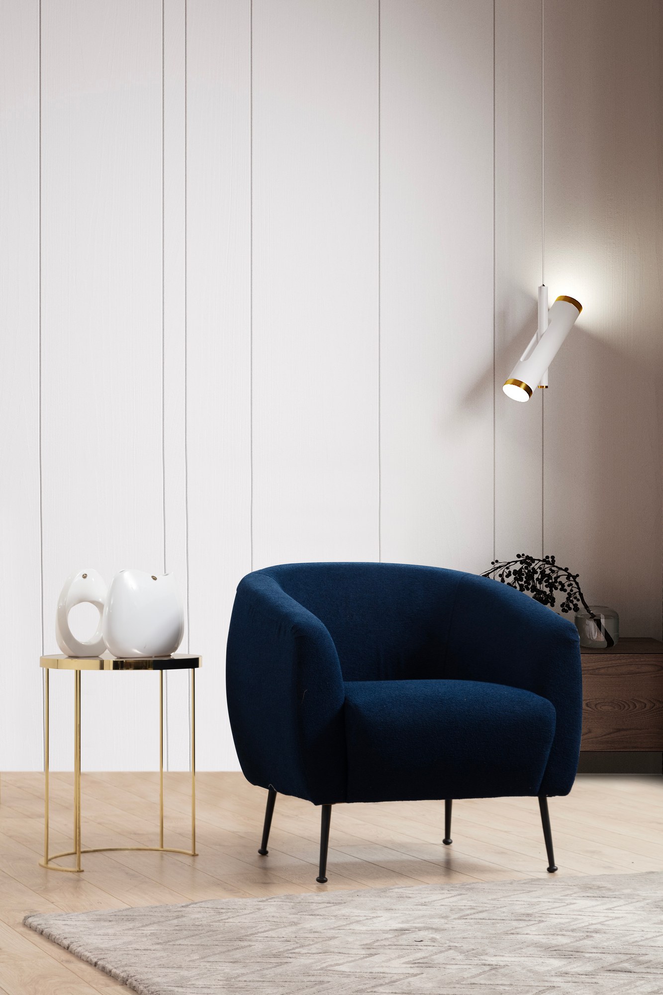 This armchair blue