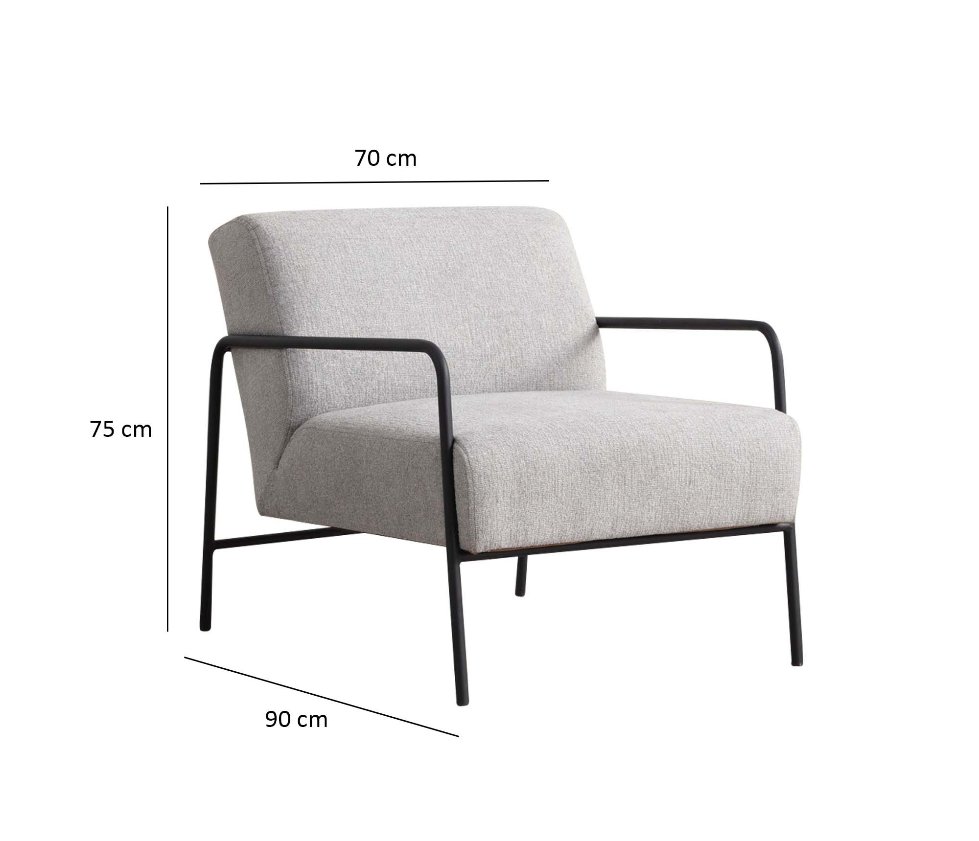 Eti Bergere Sessel Grau