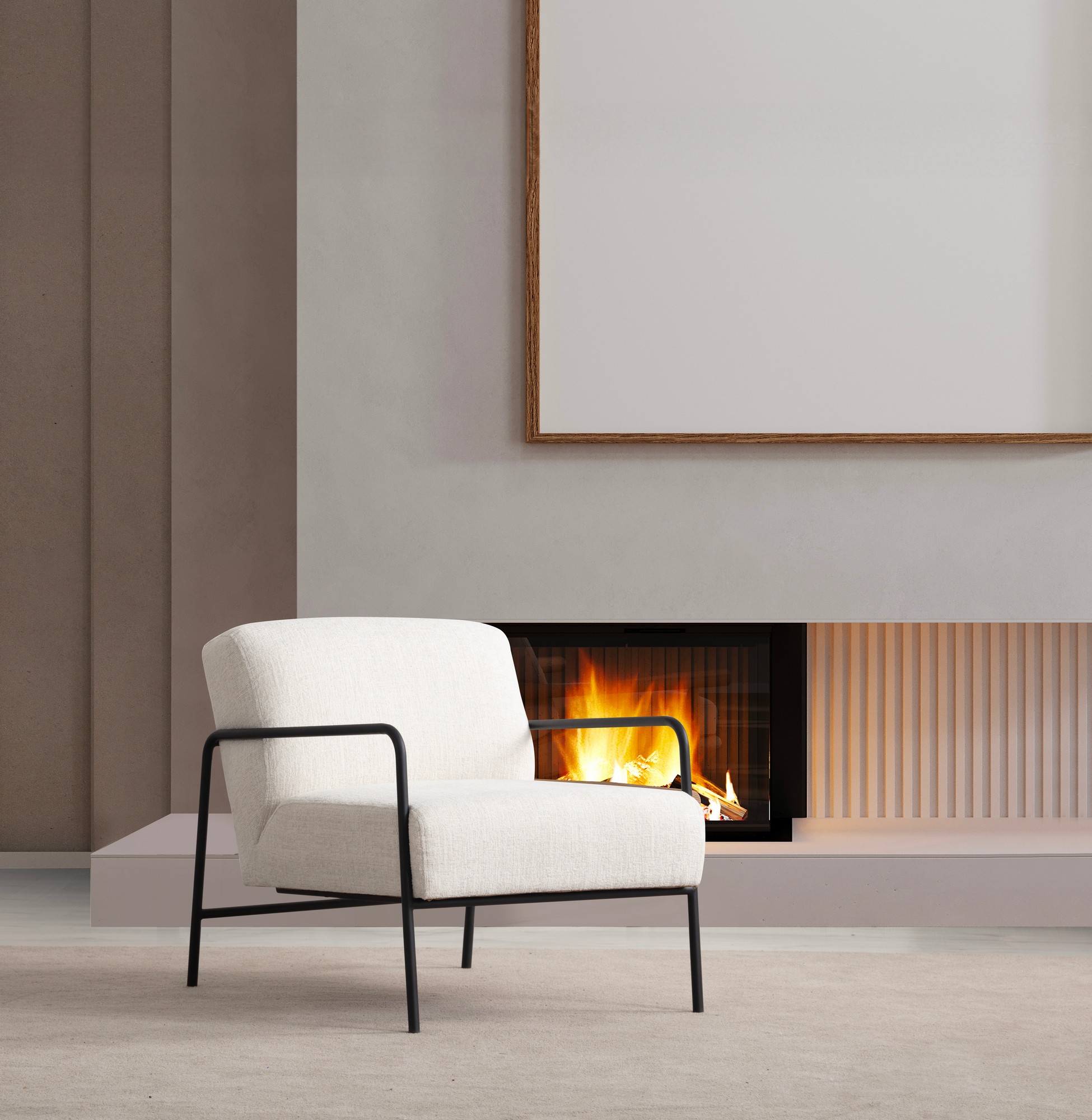 Eti Bergere Armchair White