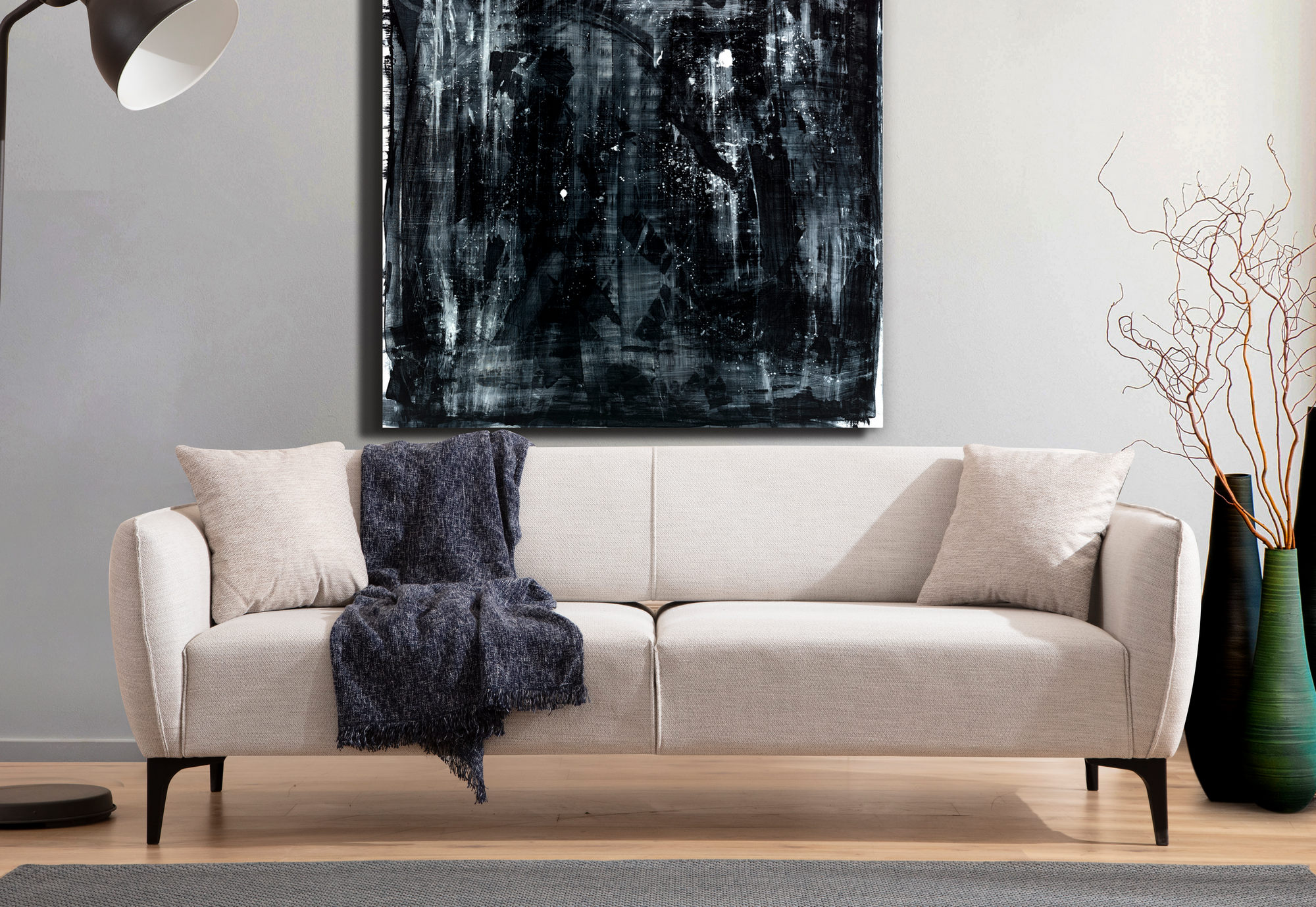 Belissimo 3-seater sofa White