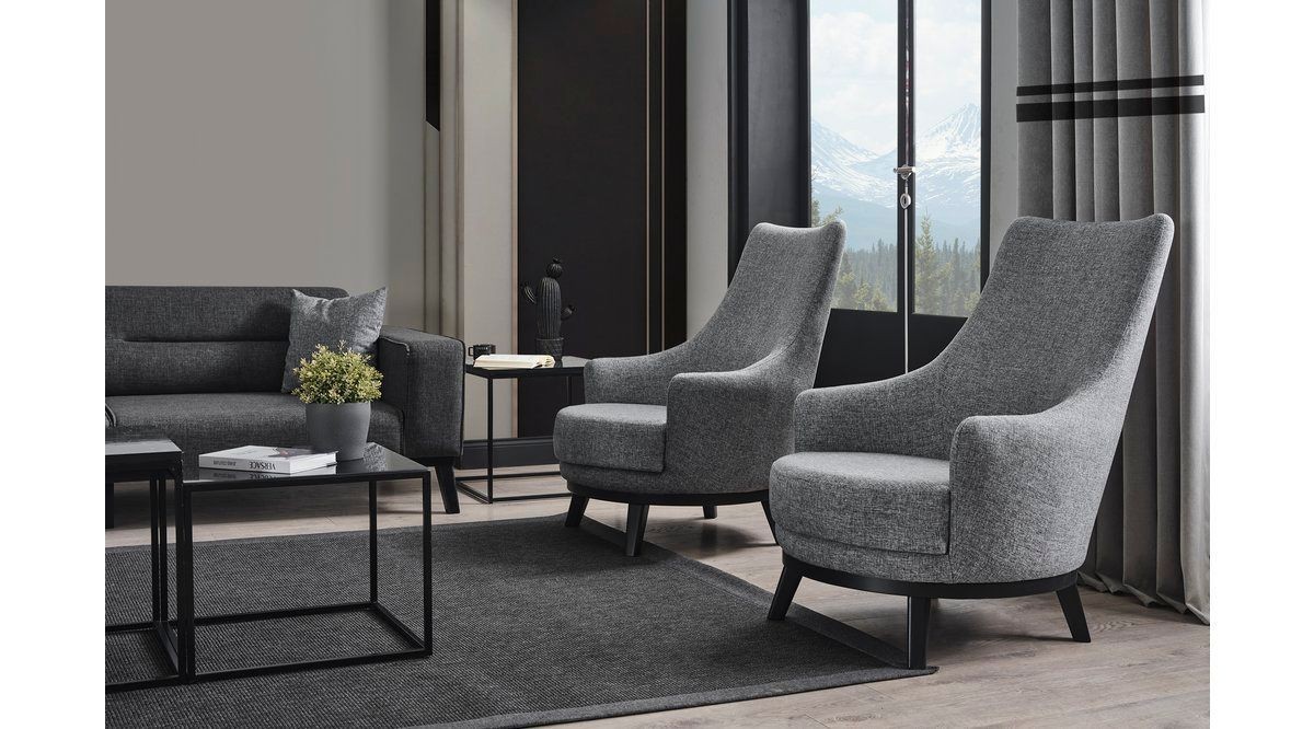 Bali 3-seater sofa bed Light grey