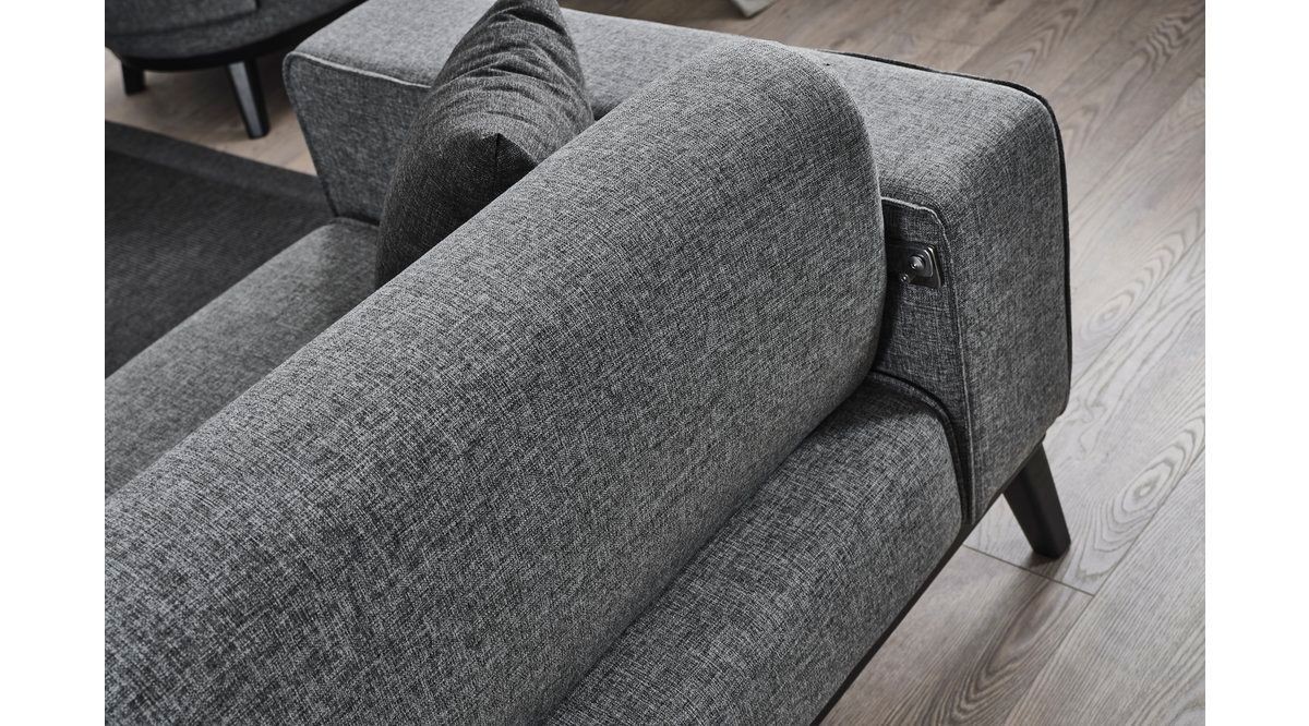 Bali 3-seater sofa bed Light grey