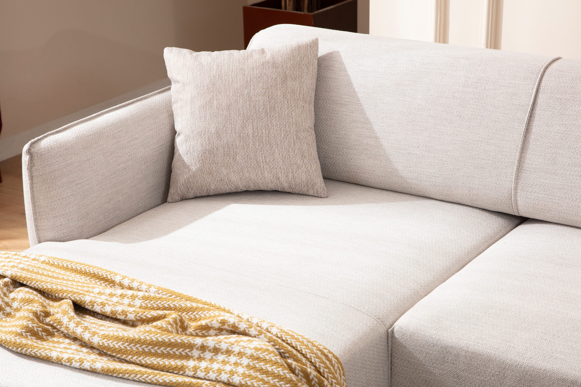 Belissimo Corner Sofa Left White