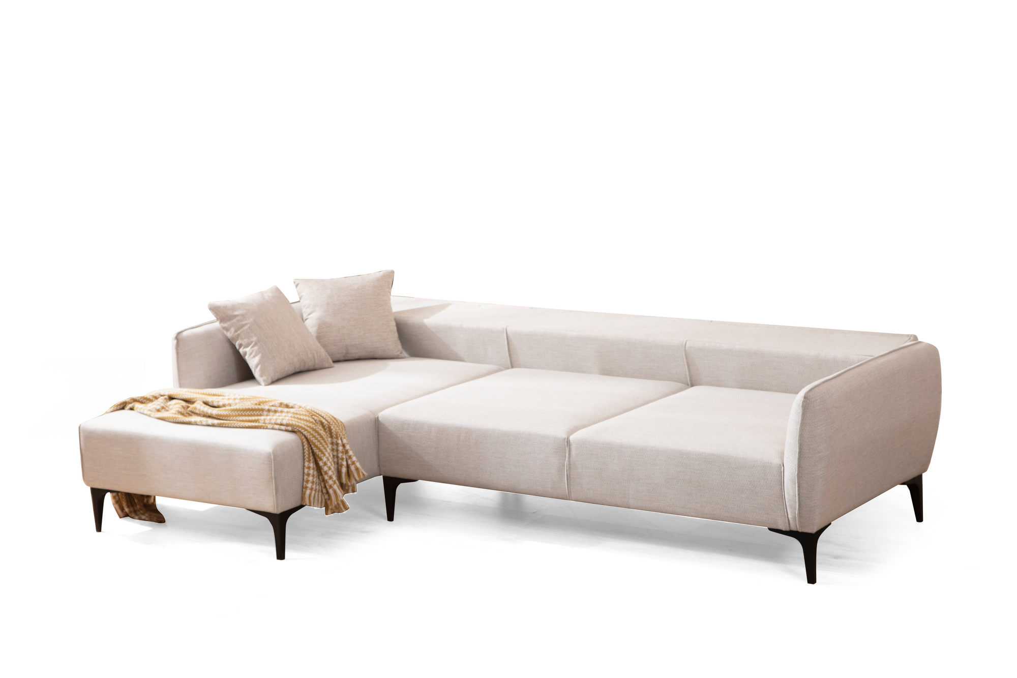 Belissimo Corner Sofa Left White