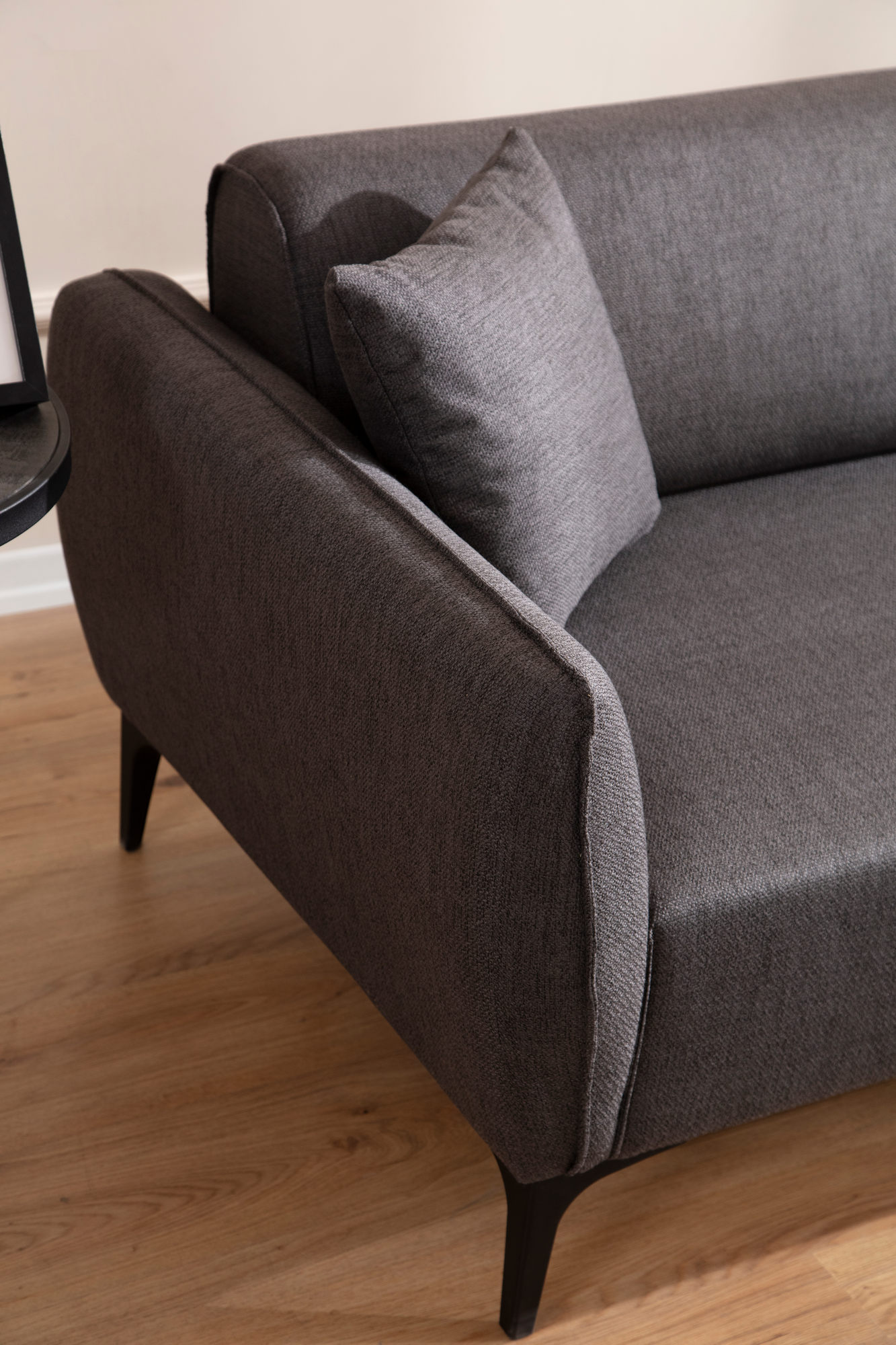 Belissimo Corner Sofa Right Dark Grey
