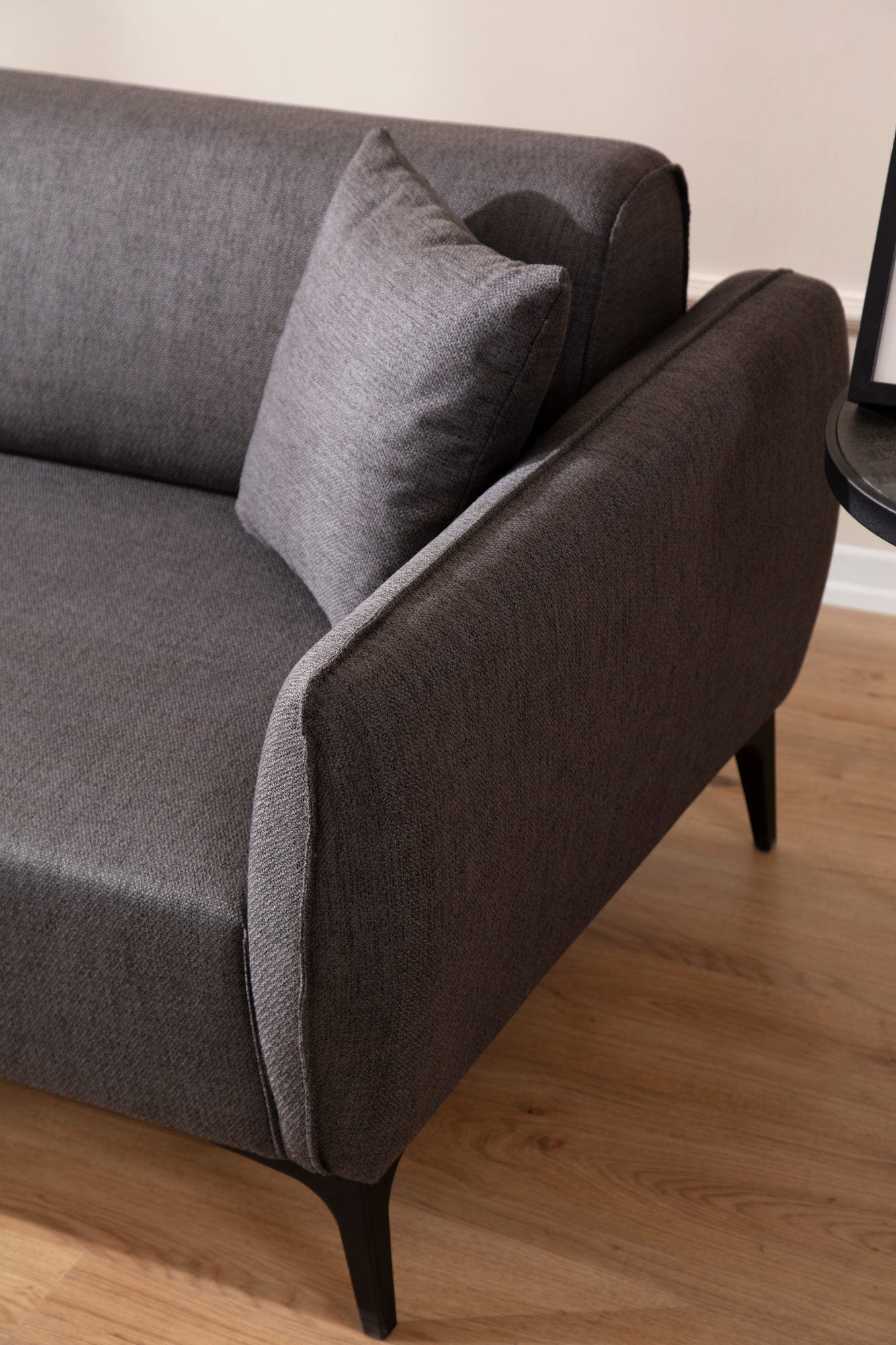 Belissimo Corner Sofa Left Dark Grey