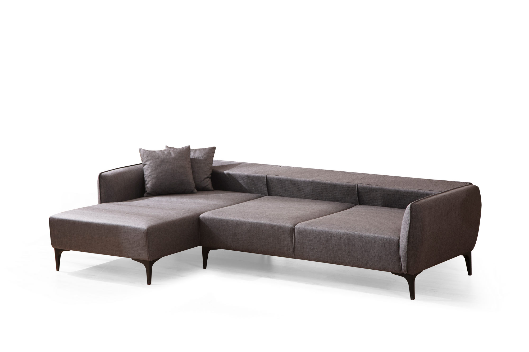 Belissimo Corner Sofa Left Dark Grey
