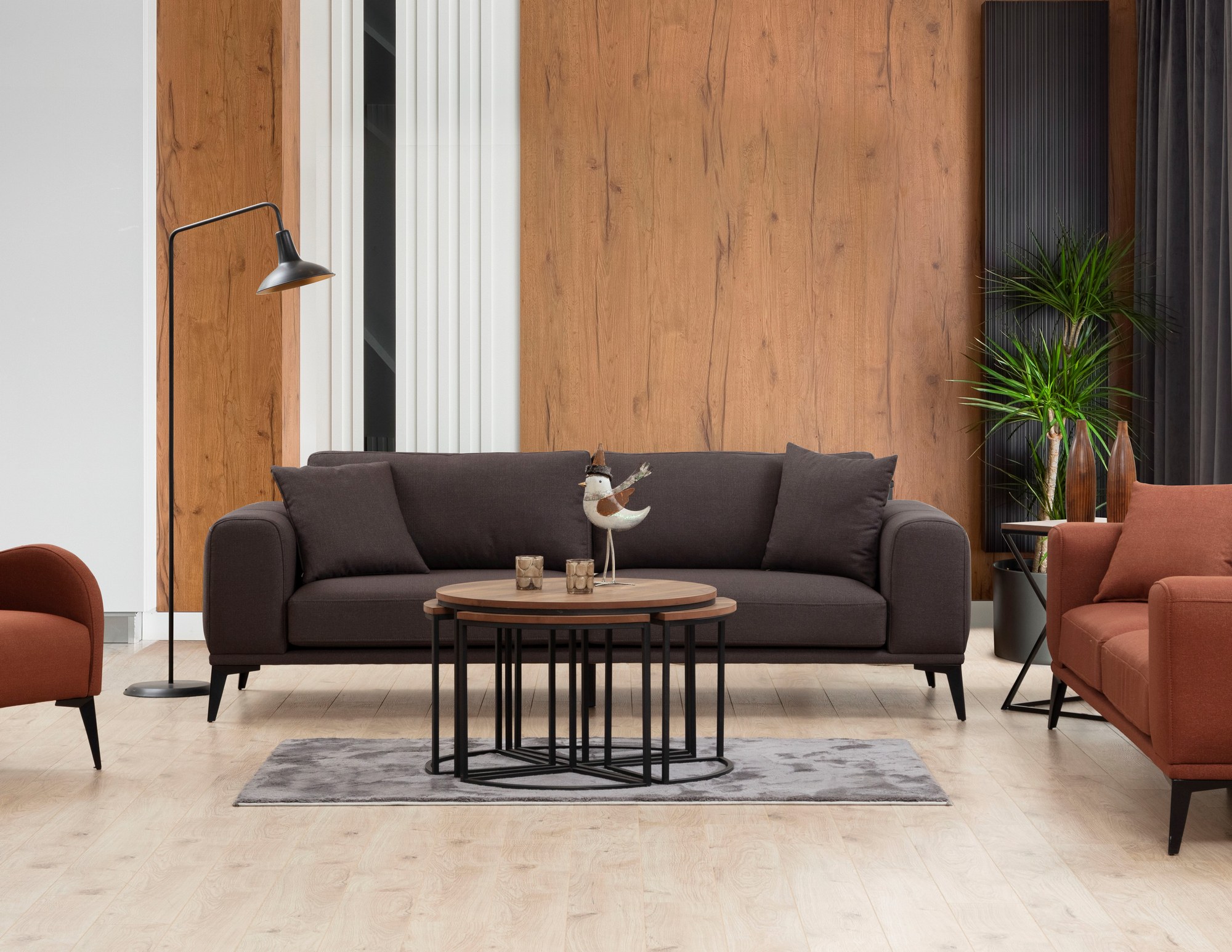 Kenzo 3-Sitzer Sofa Grau