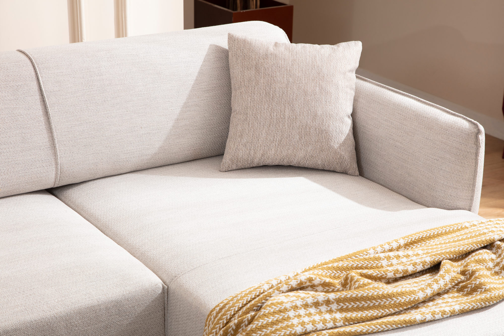 Belissimo Corner Sofa Right White