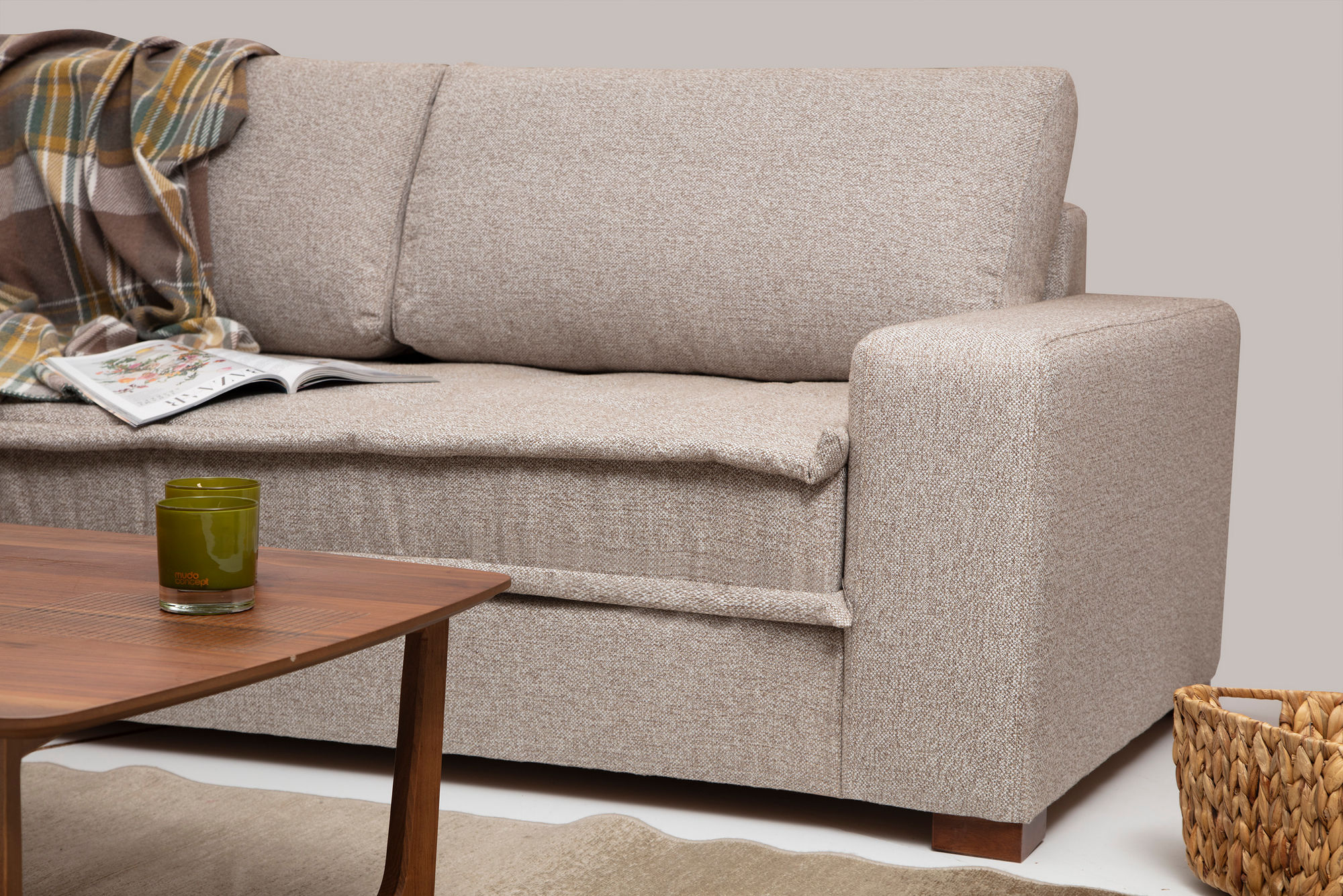 Lena Corner Sofa Cream