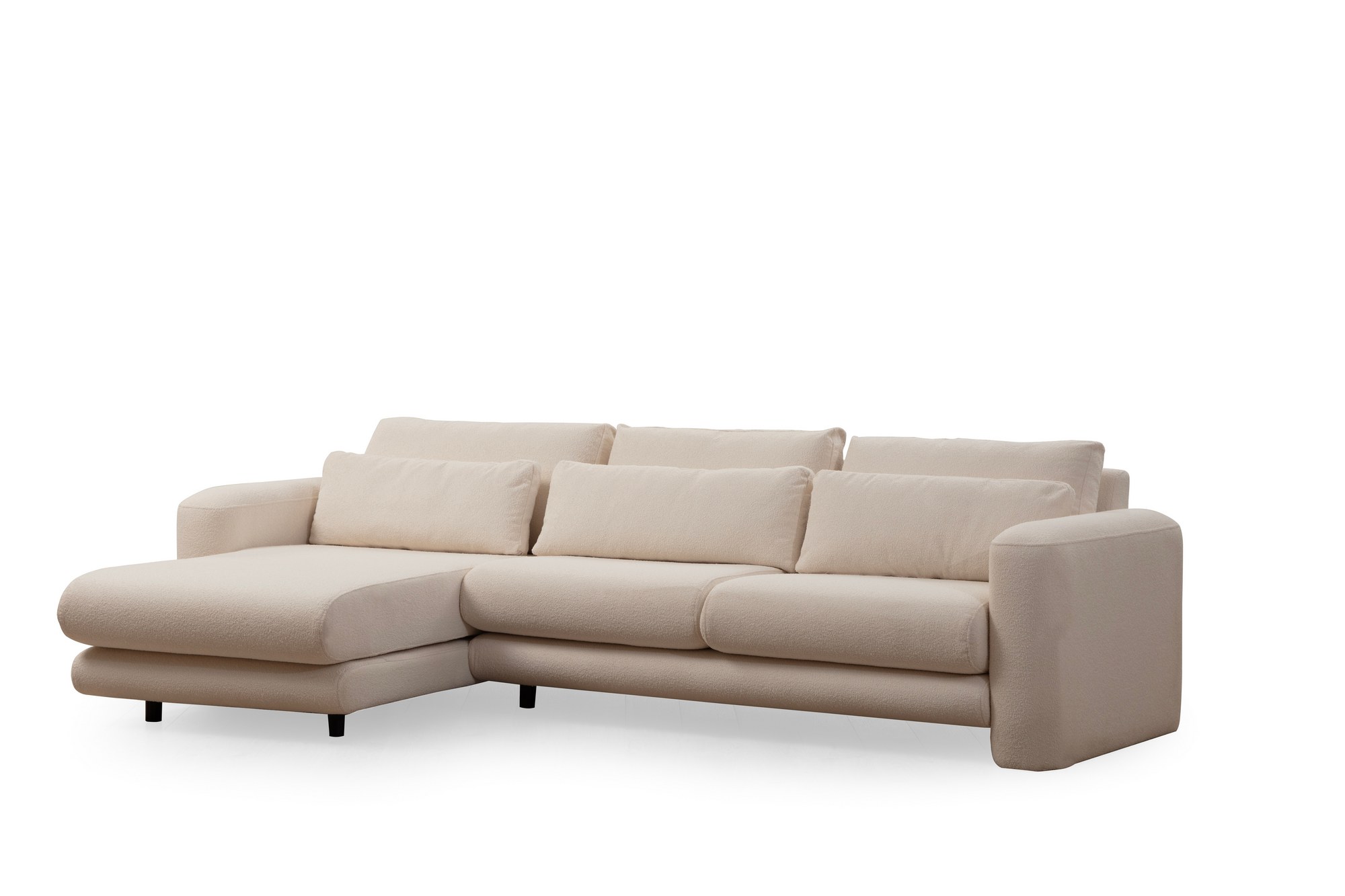 Lily Corner Sofa Left Cream