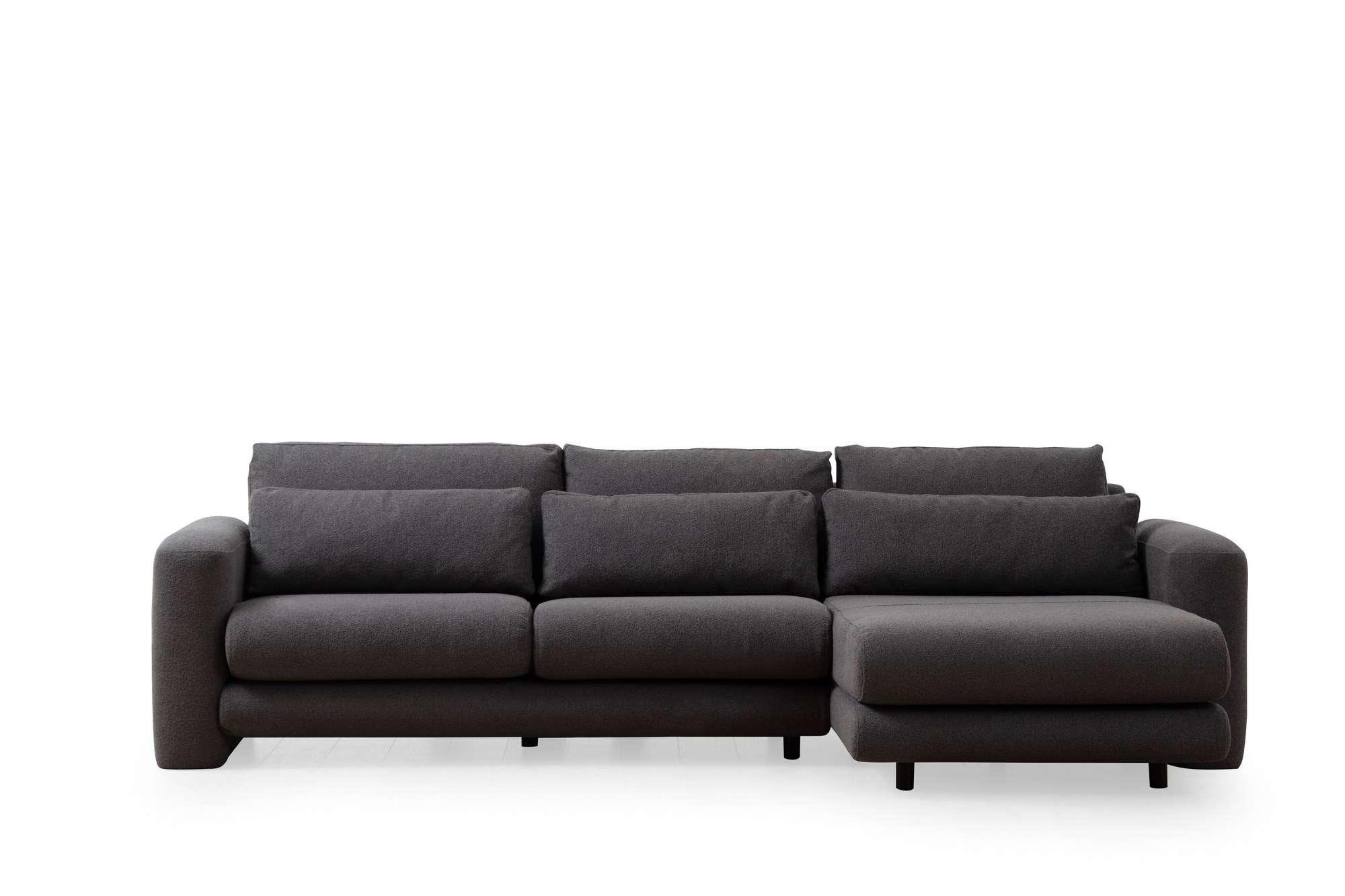 Lily corner sofa right grey