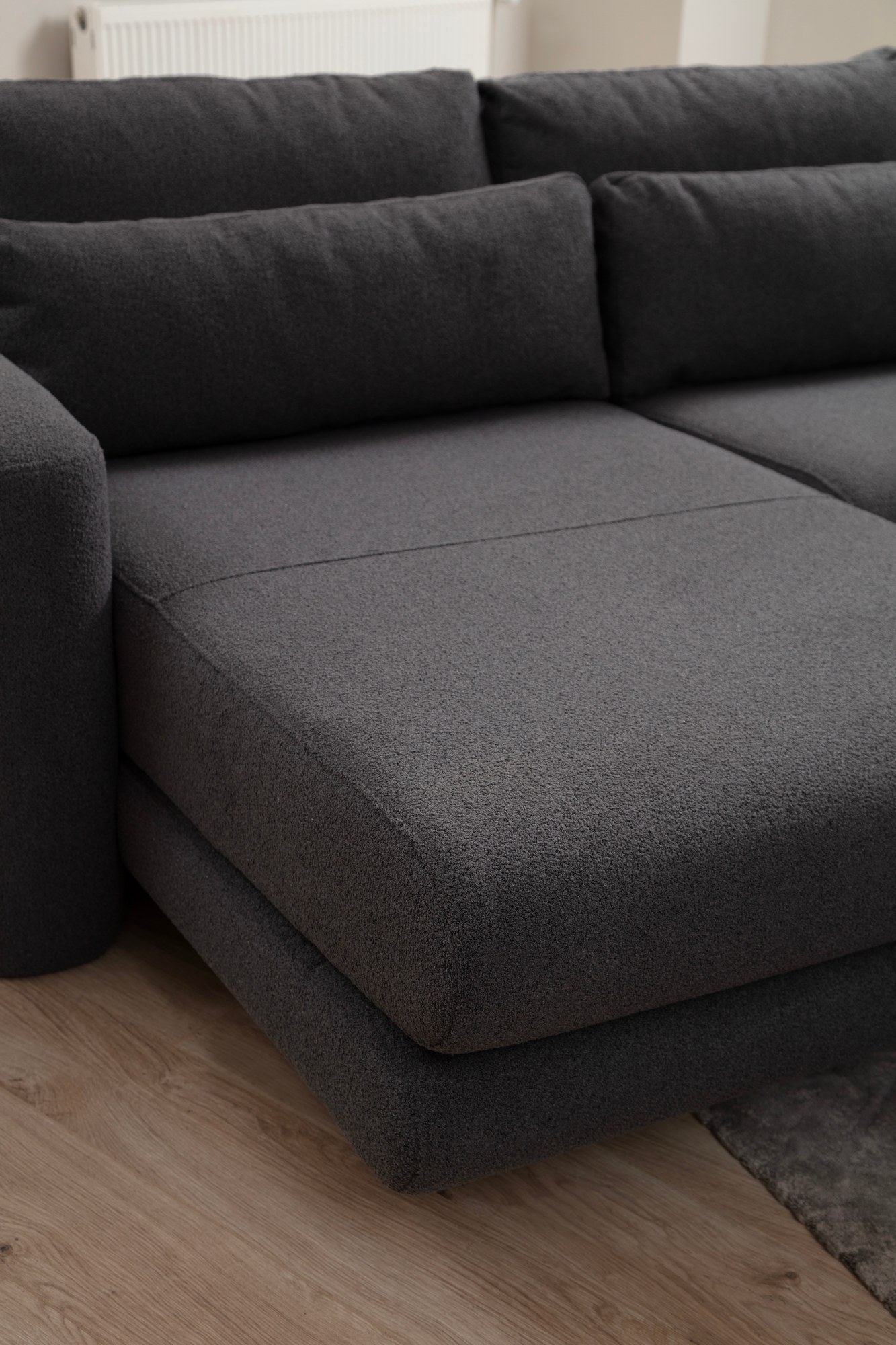 Lily Corner Sofa Left Grey