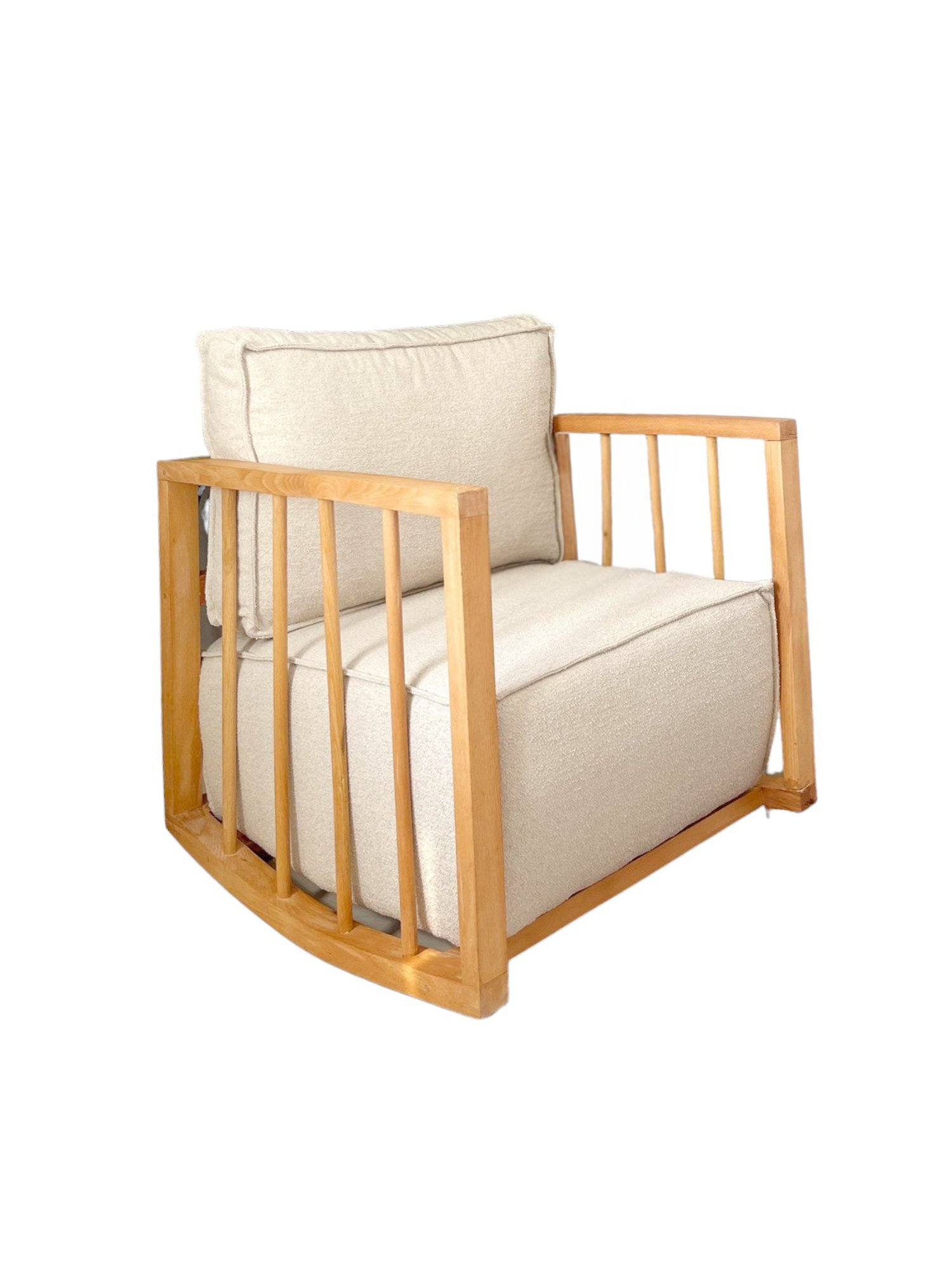 Sallanan Kindersessel Teddy Weiß