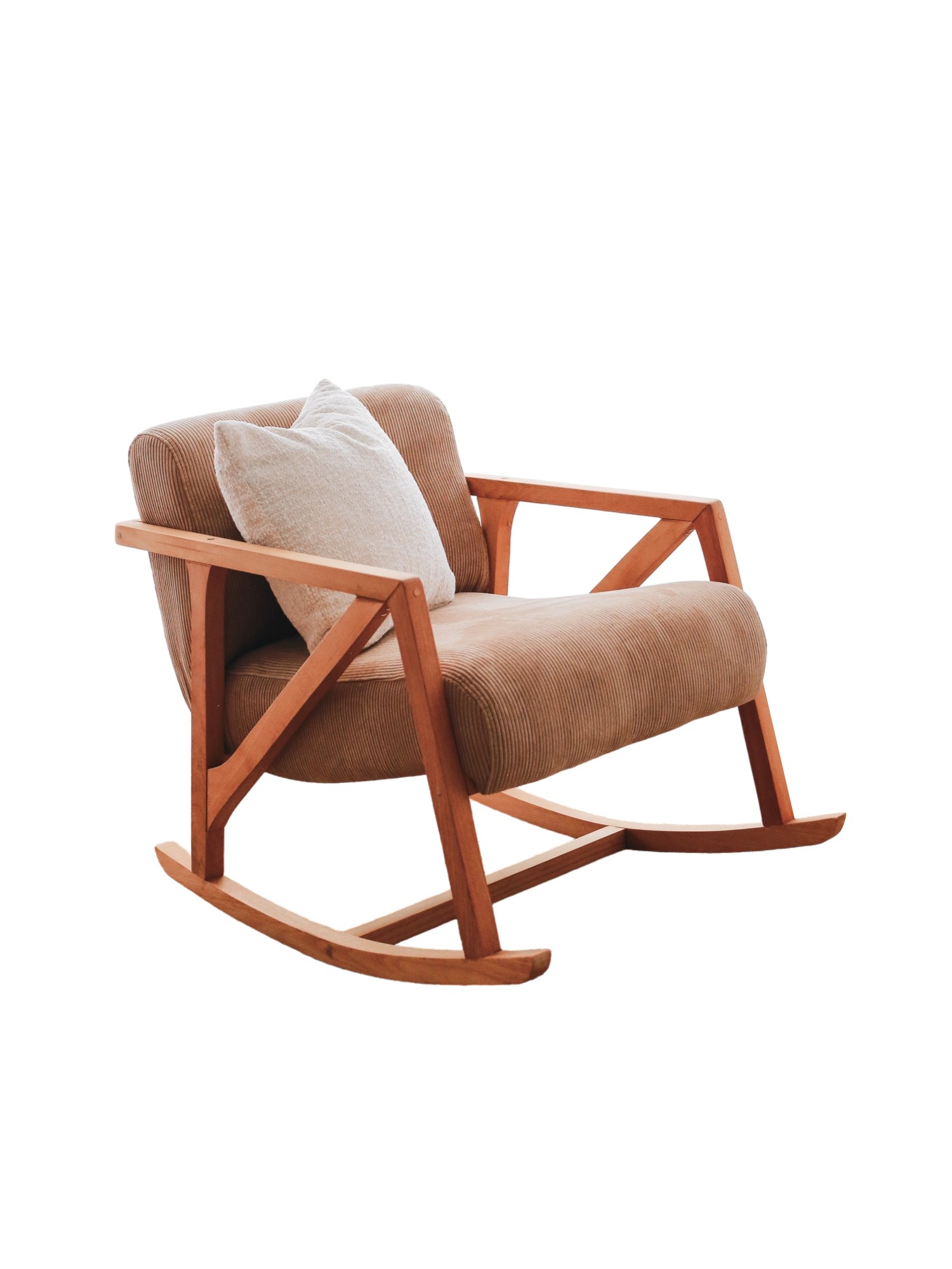 Nini Rocking Children's Chair Velvet Camel