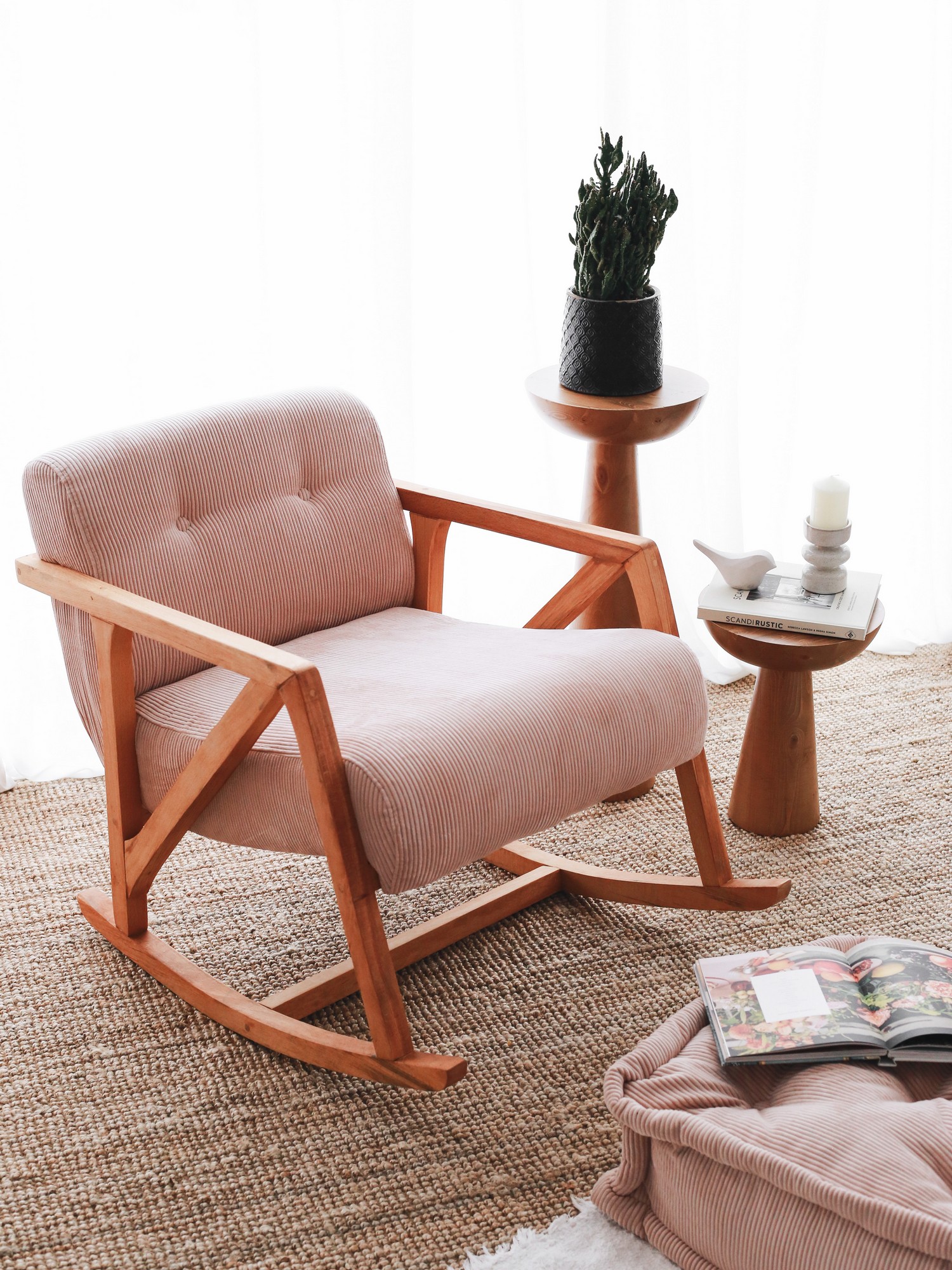Nini Wobble Chair Cord Pink