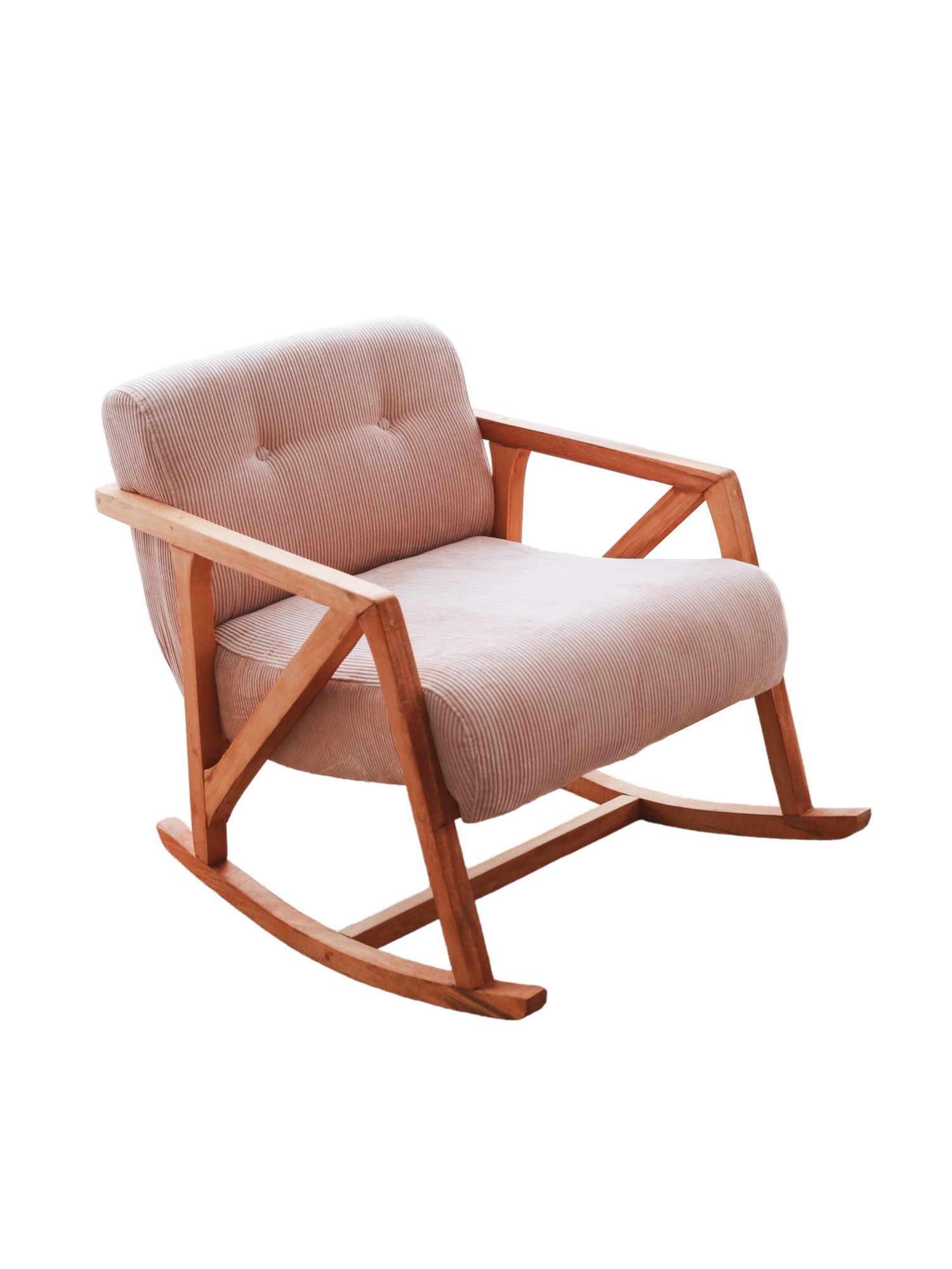 Nini Sallanan Kindersessel Cord Rosa