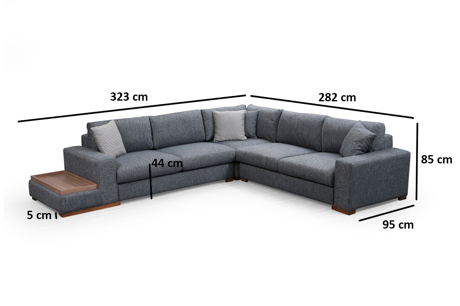Loop 6 corner sofa Anthracite