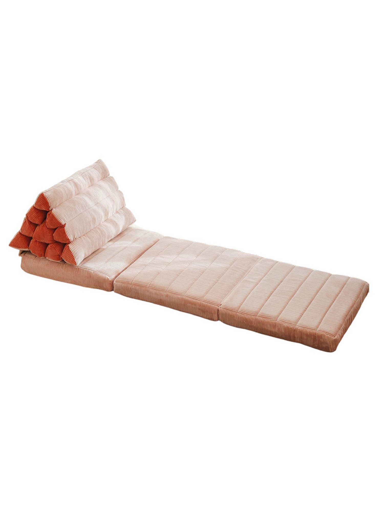 The Keyf Foldable Pillow Velvet Pink
