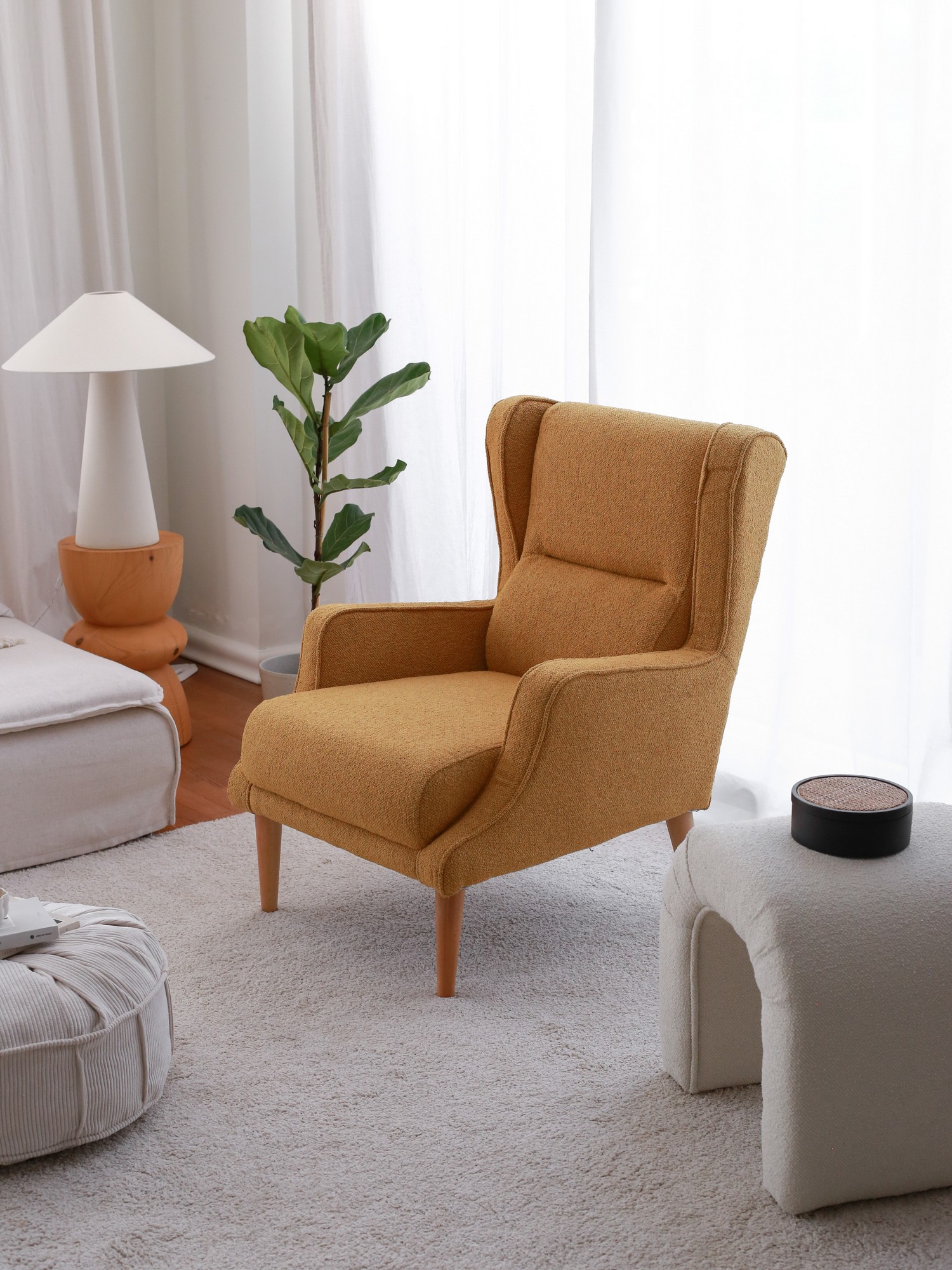 Armchair Mustard Yellow
