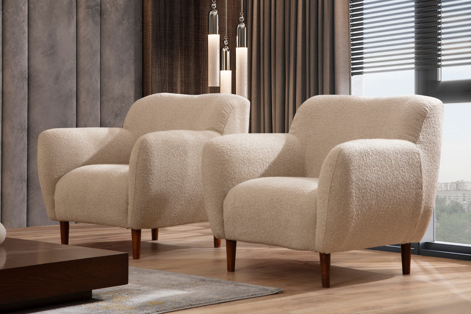 Napoli Armchair Cappuccino Brown