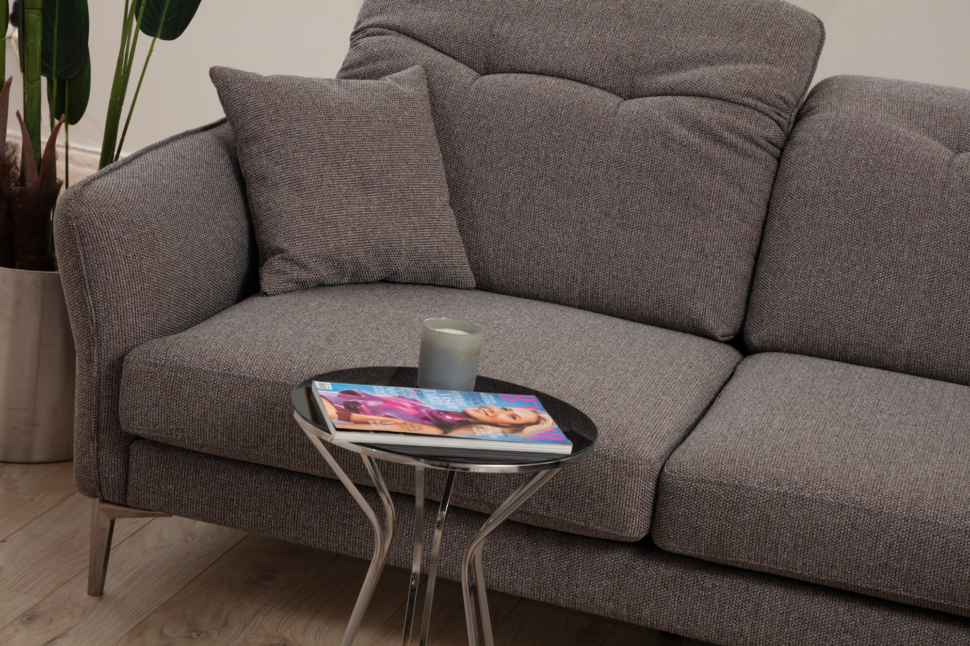 Costor Ecksofa Rechts Grau